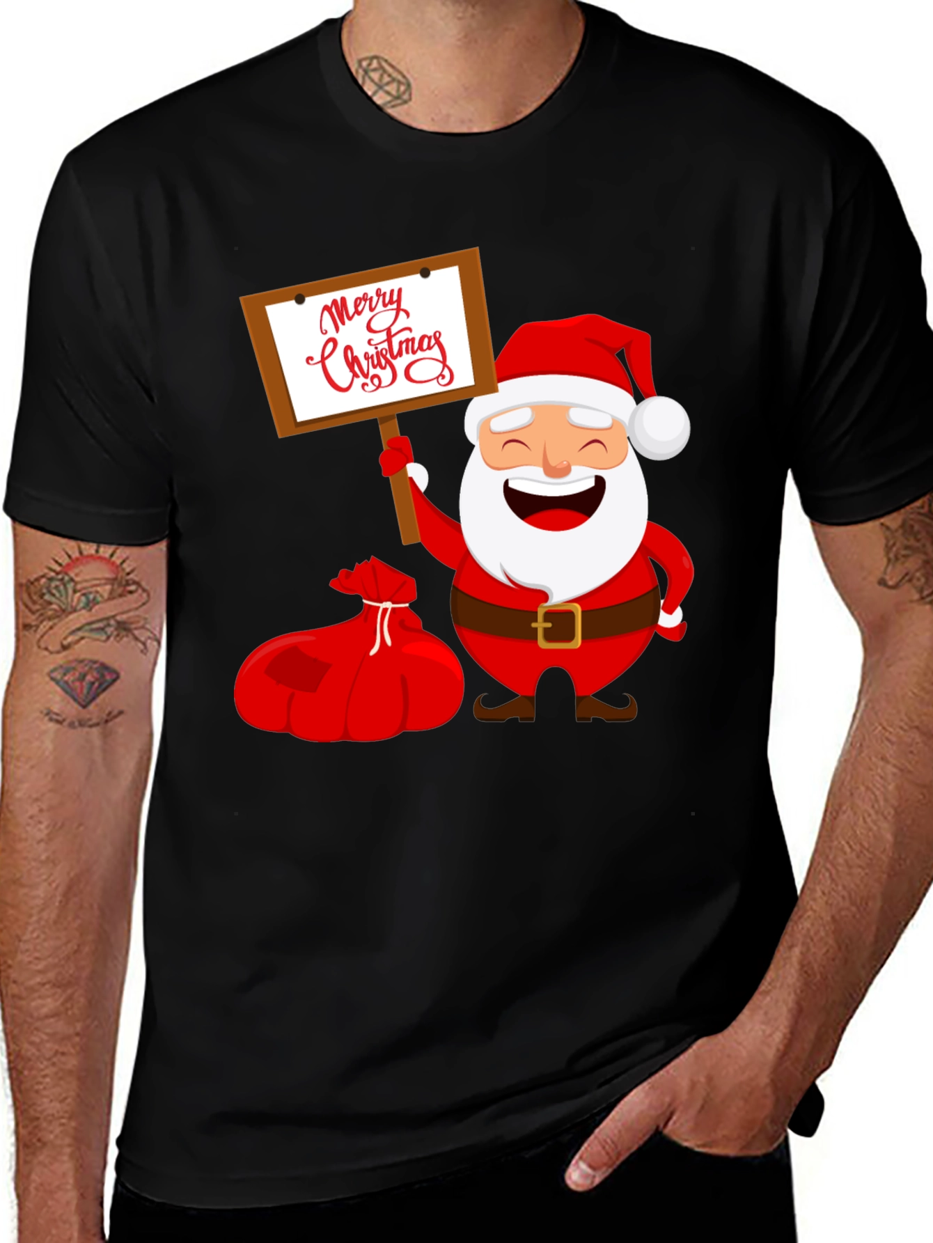 Merry Christmas Santa Graphic Tee