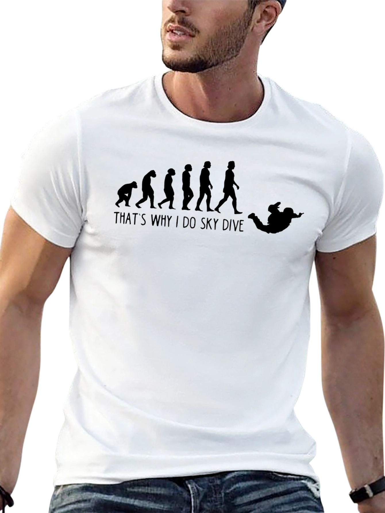 Evolution Skydiving T-Shirt - Funny Skydive Tee