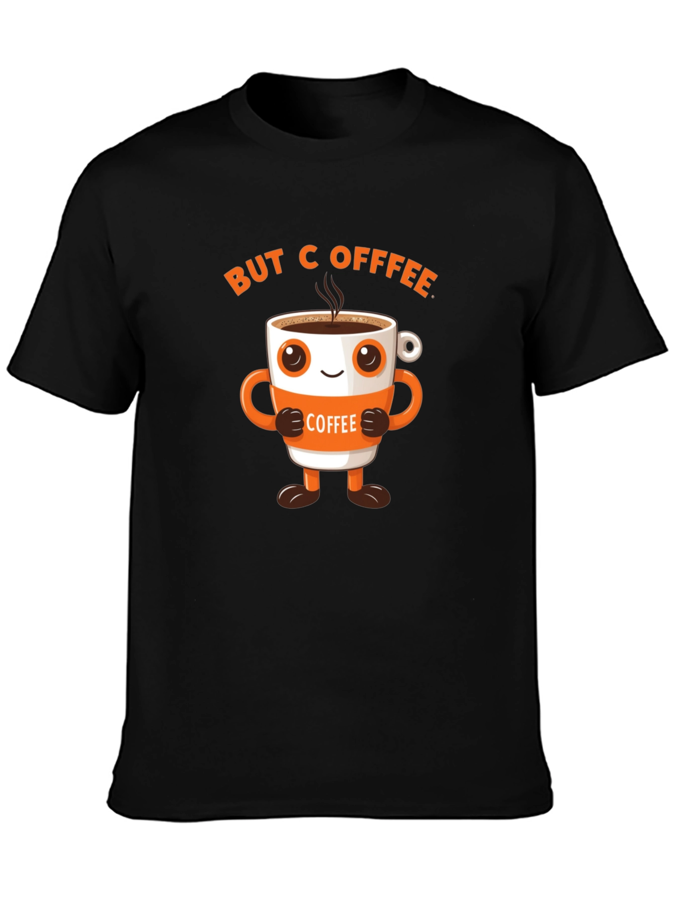 But Coffee Funny Cartoon T-Shirt