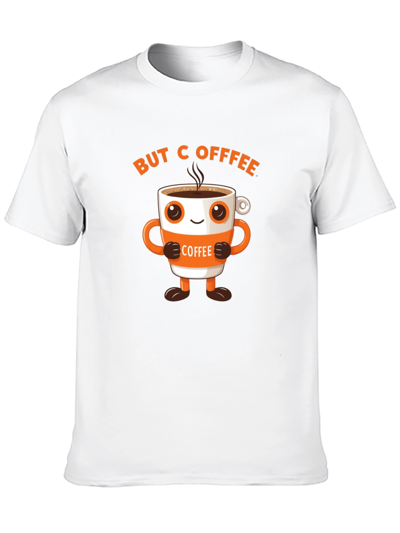 But Coffee Funny Cartoon T-Shirt