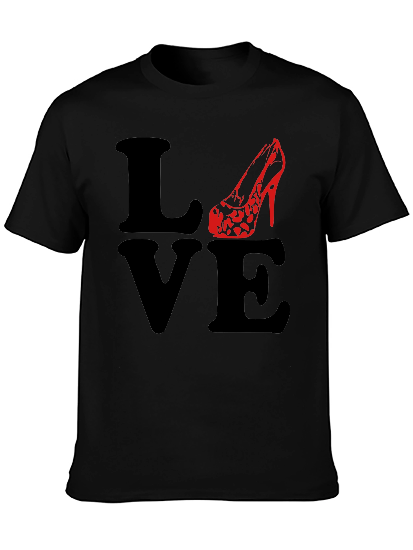 Love High Heel T-Shirt - Black
