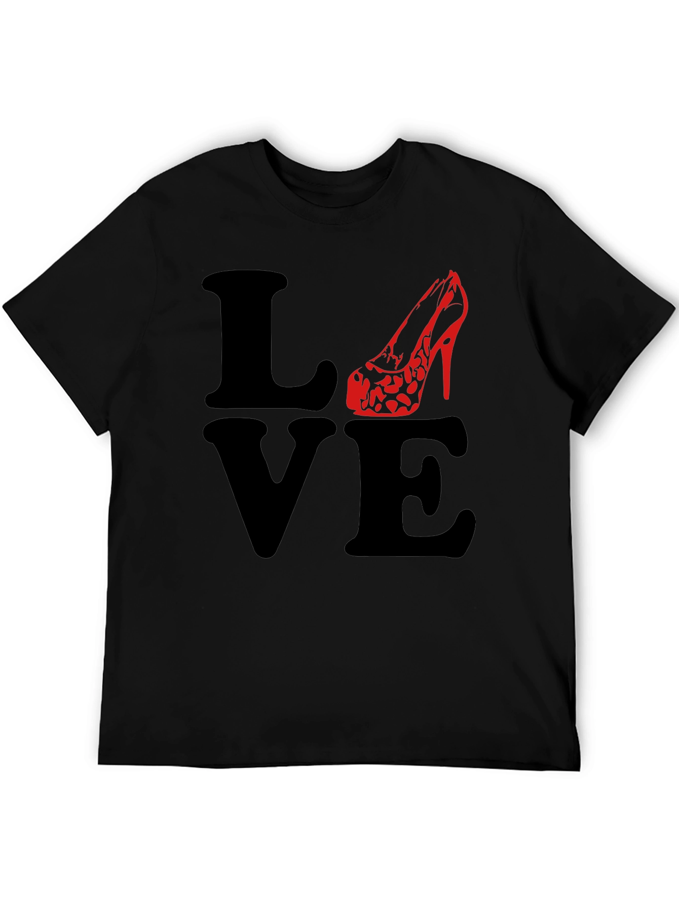 Love High Heel T-Shirt - Black