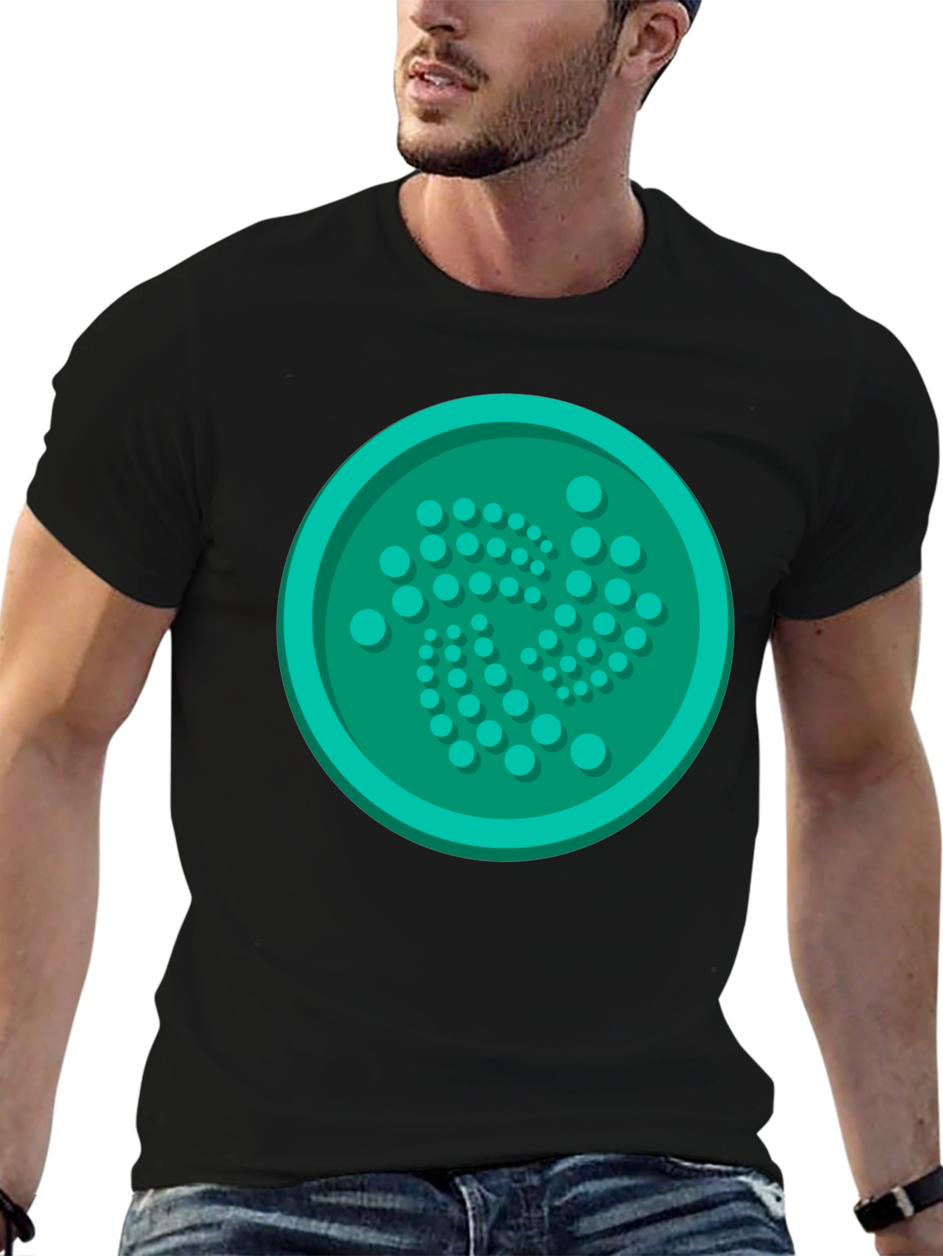 IOTA Cryptocurrency Logo T-Shirt - Black Tee