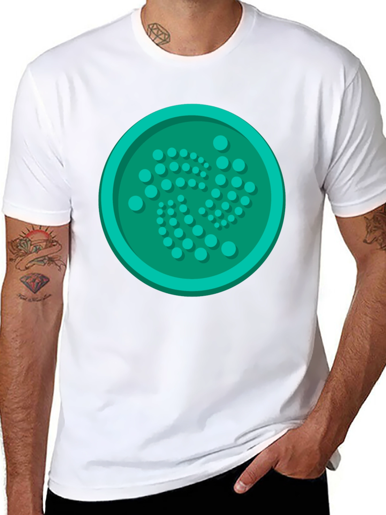 IOTA Cryptocurrency Logo T-Shirt - Black Tee