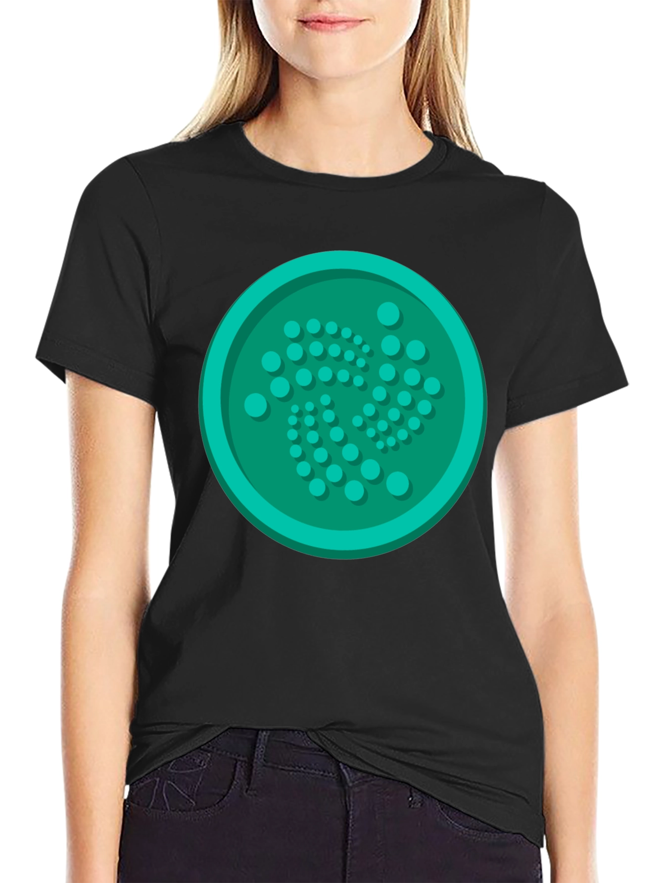 IOTA Cryptocurrency Logo T-Shirt - Black Tee