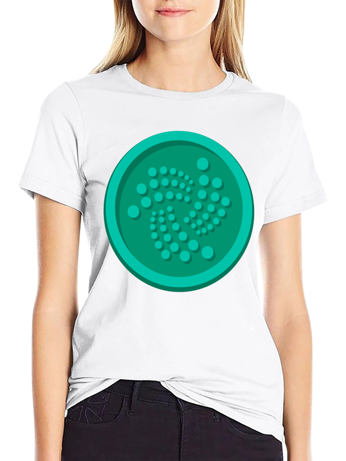 IOTA Cryptocurrency Logo T-Shirt - Black Tee