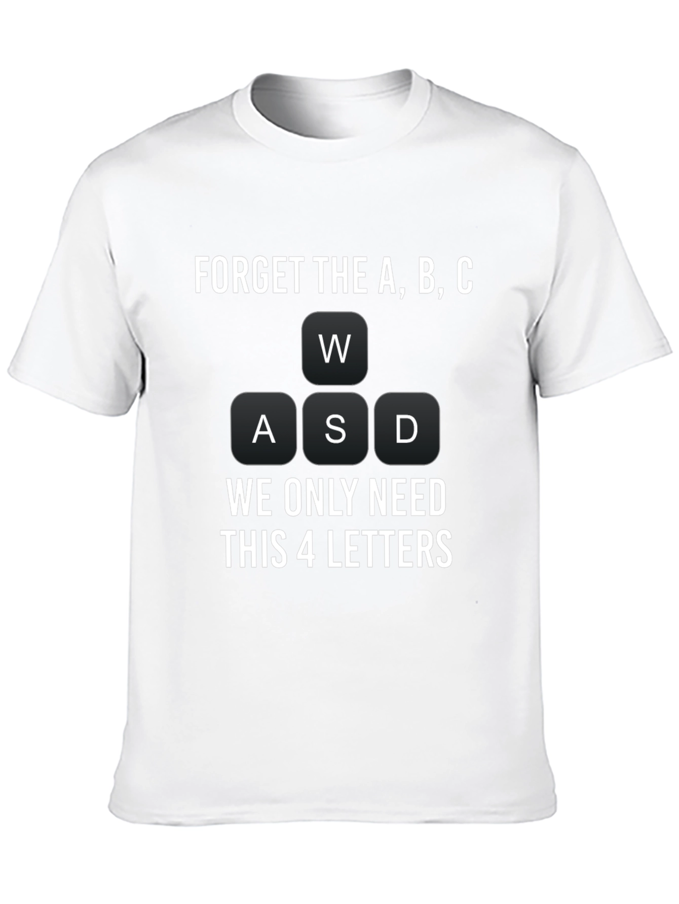 Gamer T-Shirt: WASD Keyboard Design