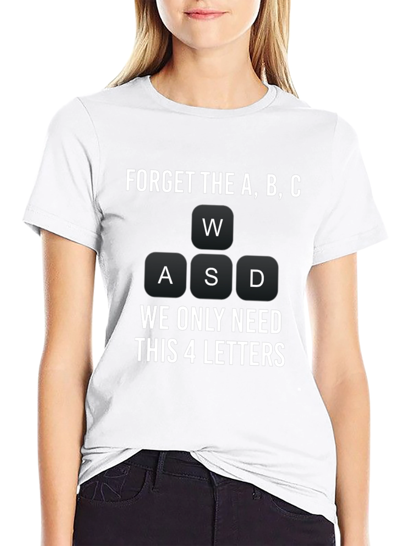 Gamer T-Shirt: WASD Keyboard Design