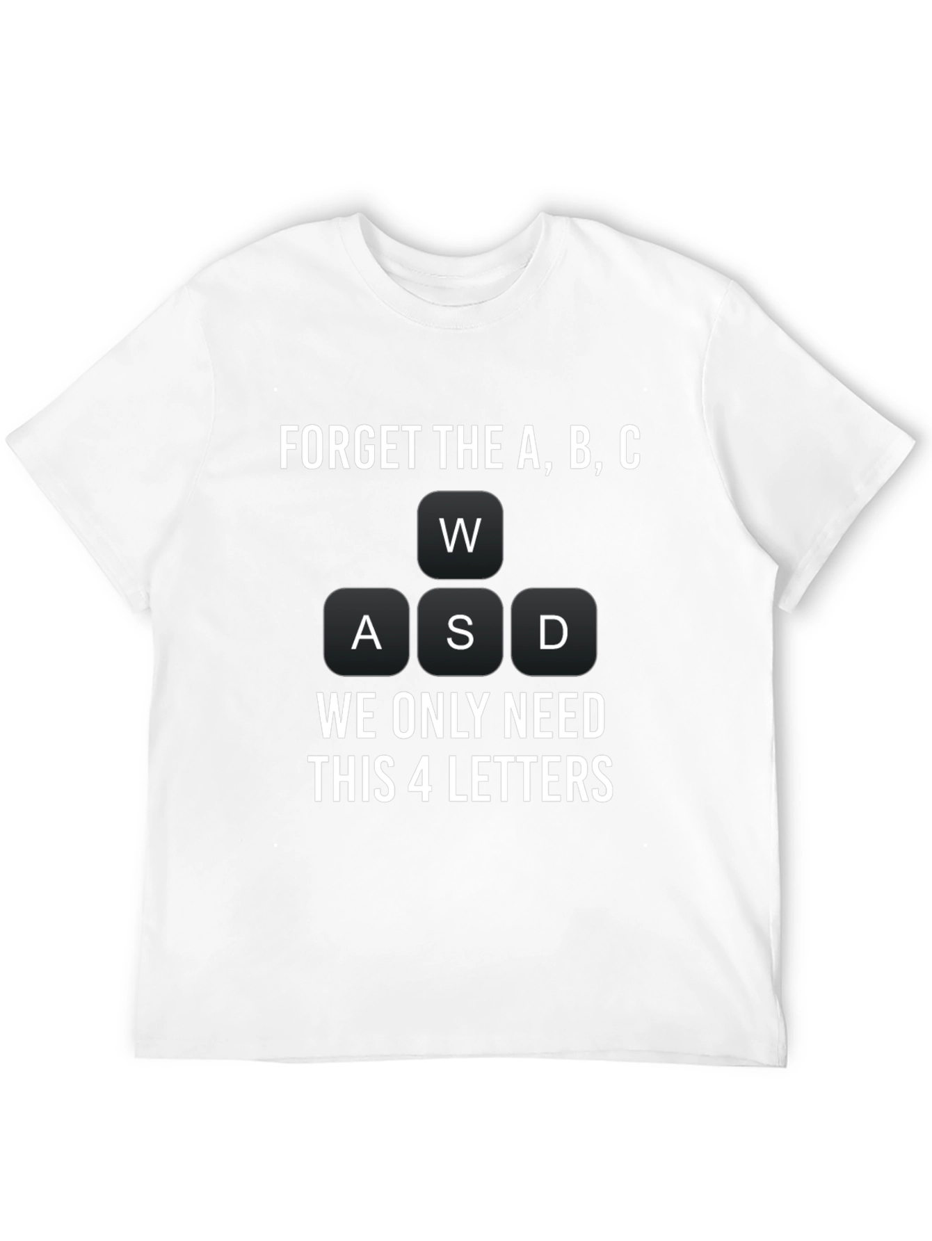 Gamer T-Shirt: WASD Keyboard Design