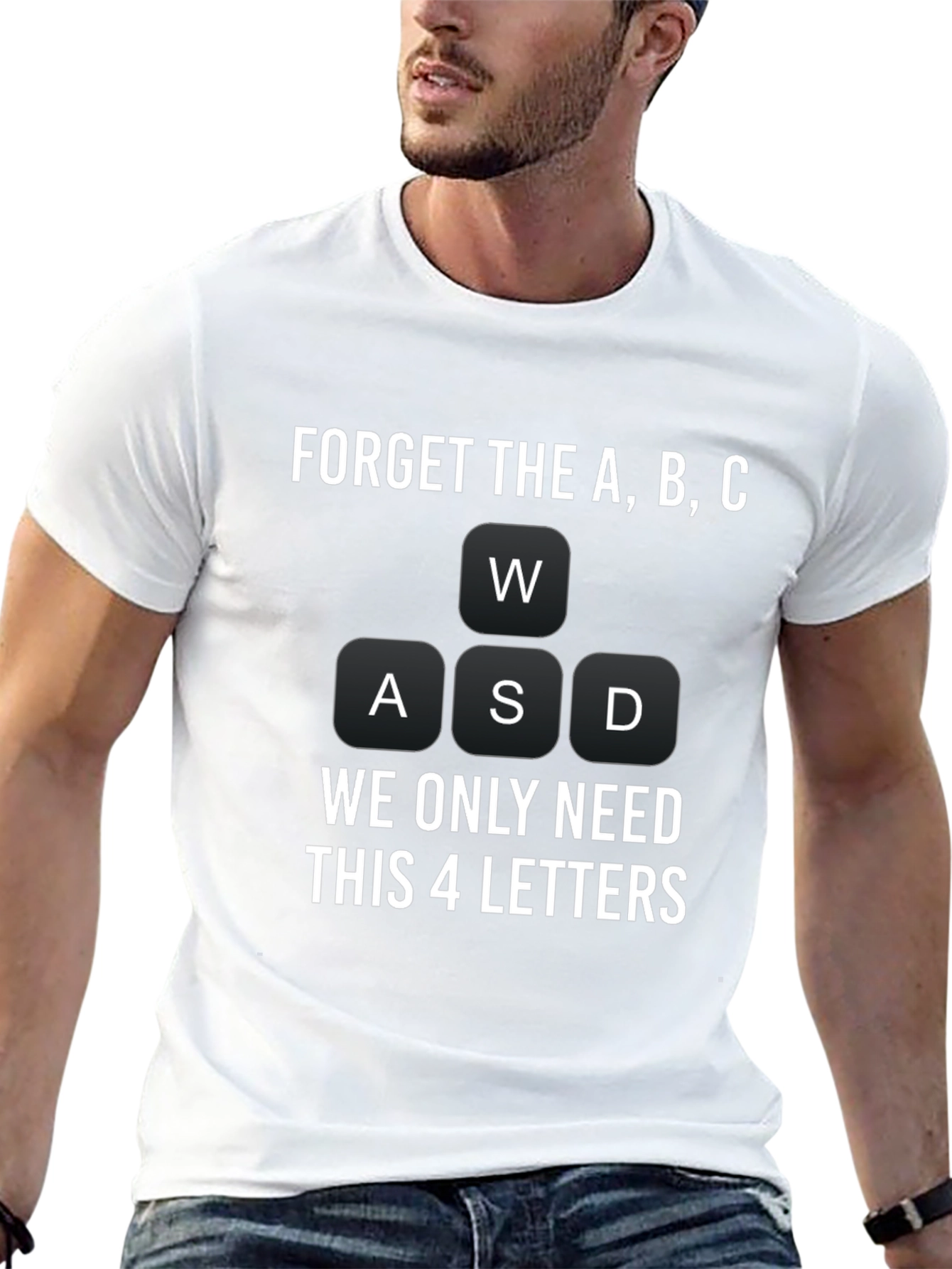 Gamer T-Shirt: WASD Keyboard Design