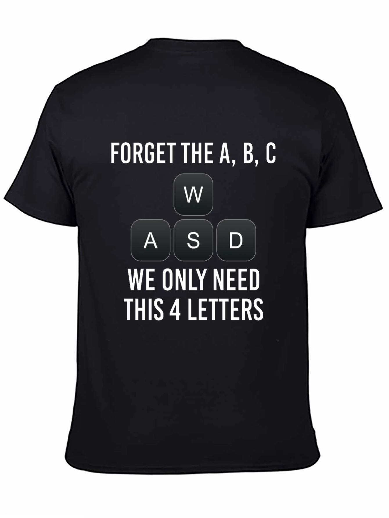 Gamer T-Shirt: WASD Keyboard Design