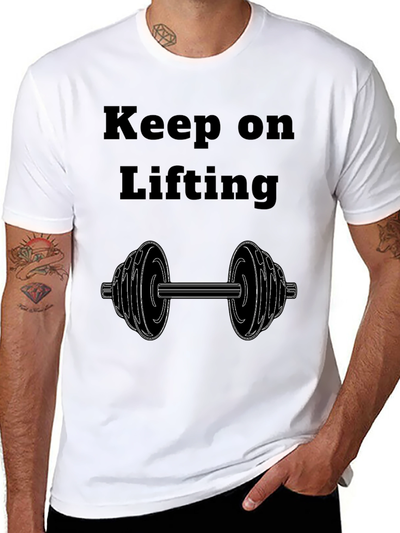 Keep on Lifting Graphic Tee - Gym Motivation Shirt