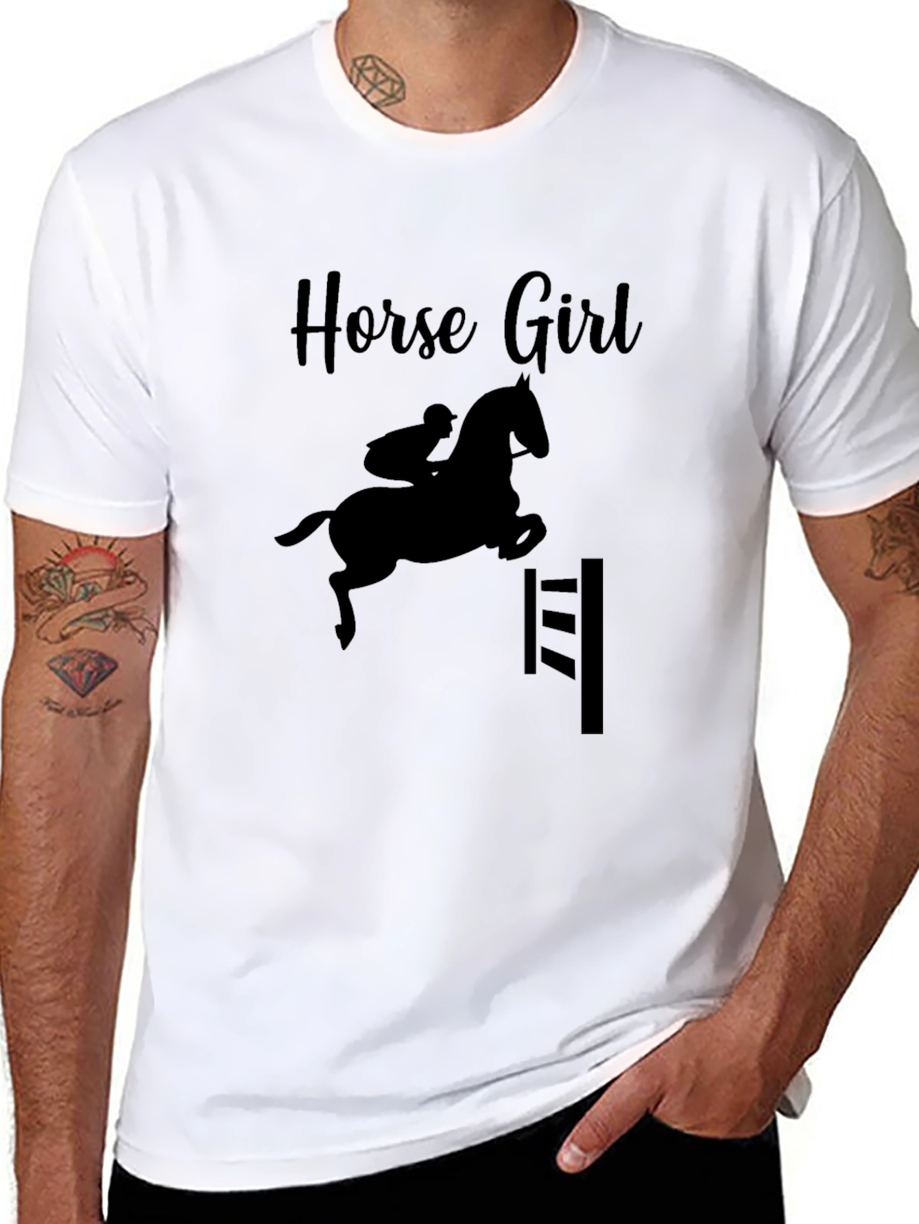 Horse Girl T-Shirt - Equestrian Rider Tee