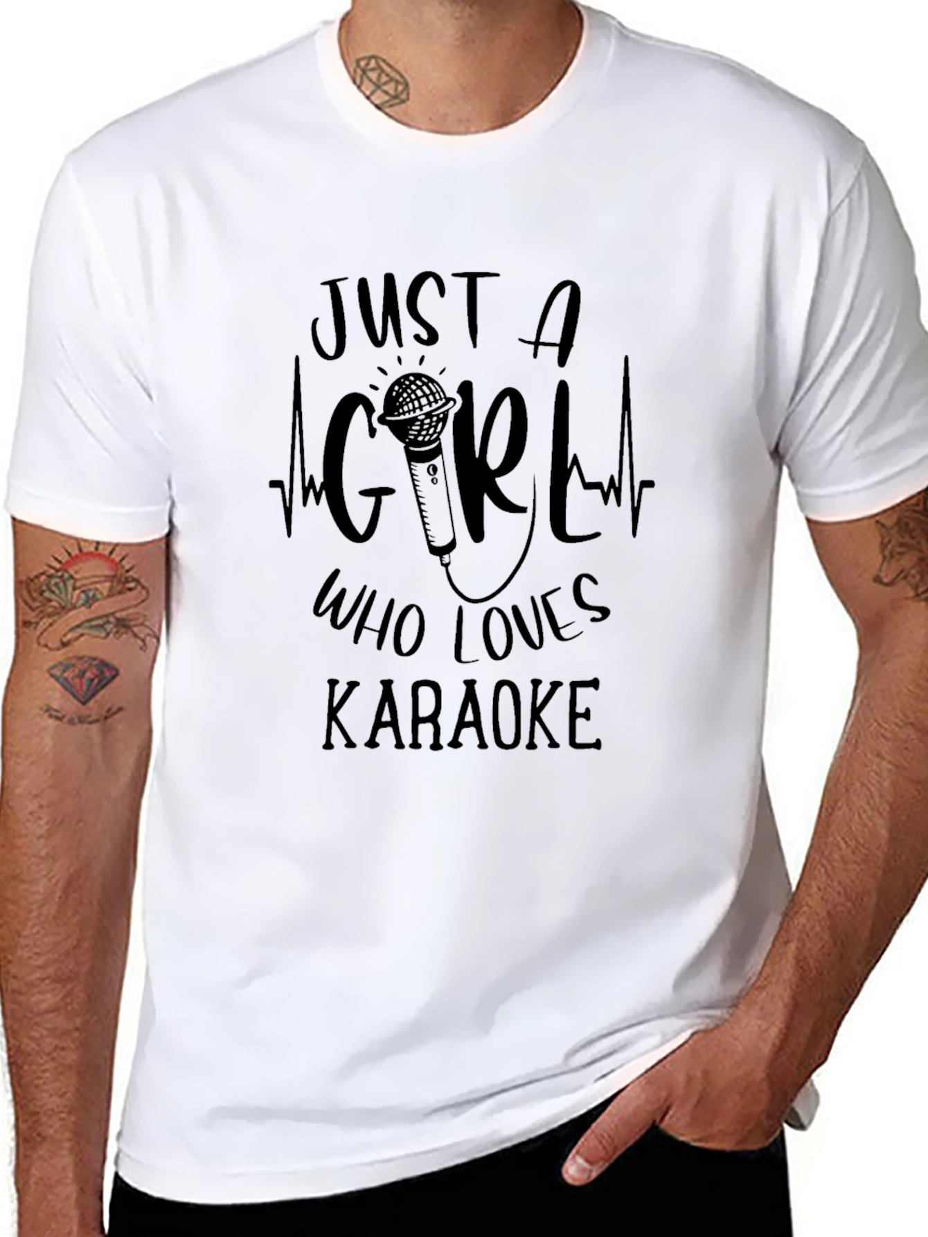Karaoke Lover Black T-Shirt