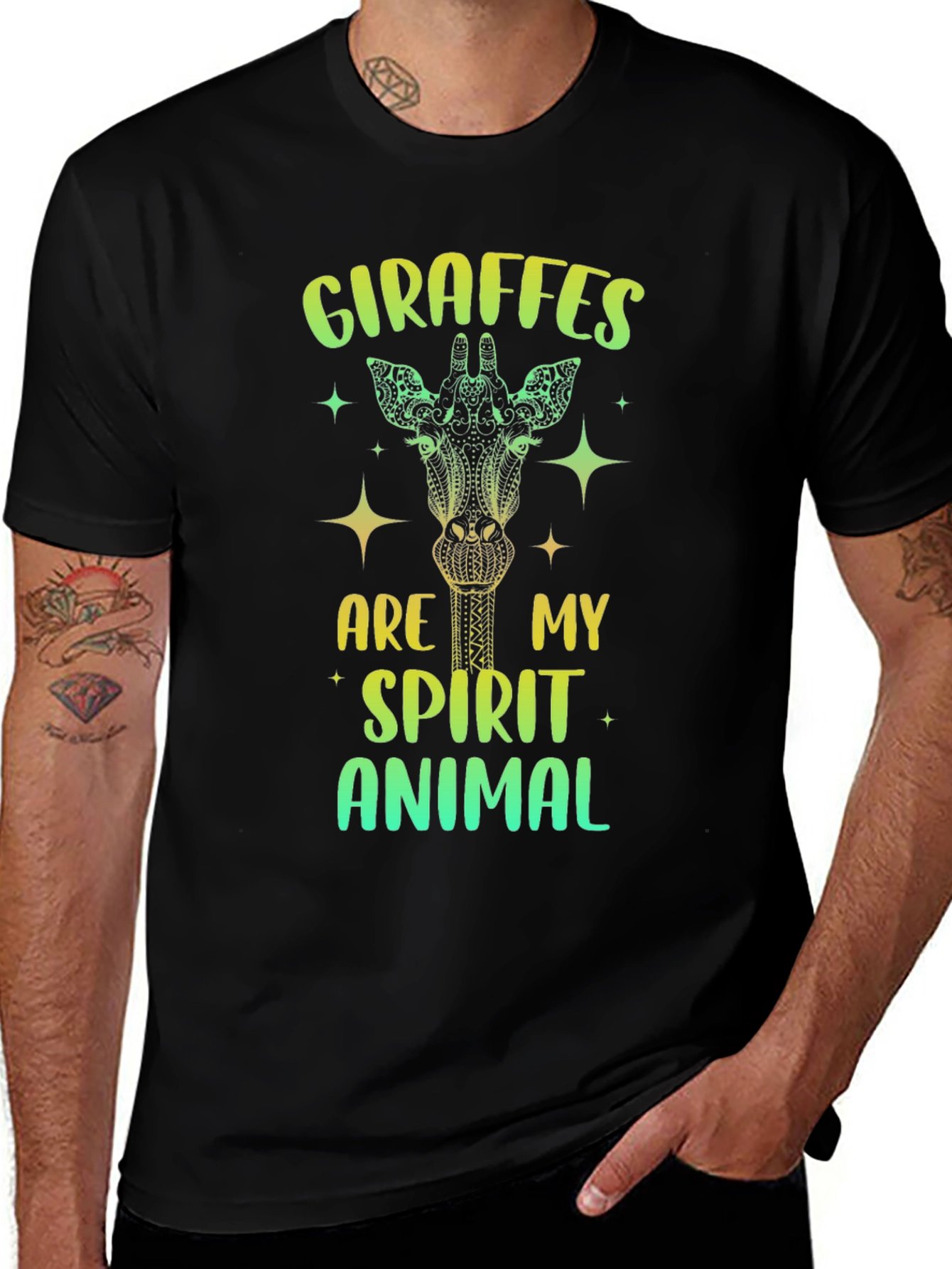 Giraffe Spirit Animal Graphic Tee