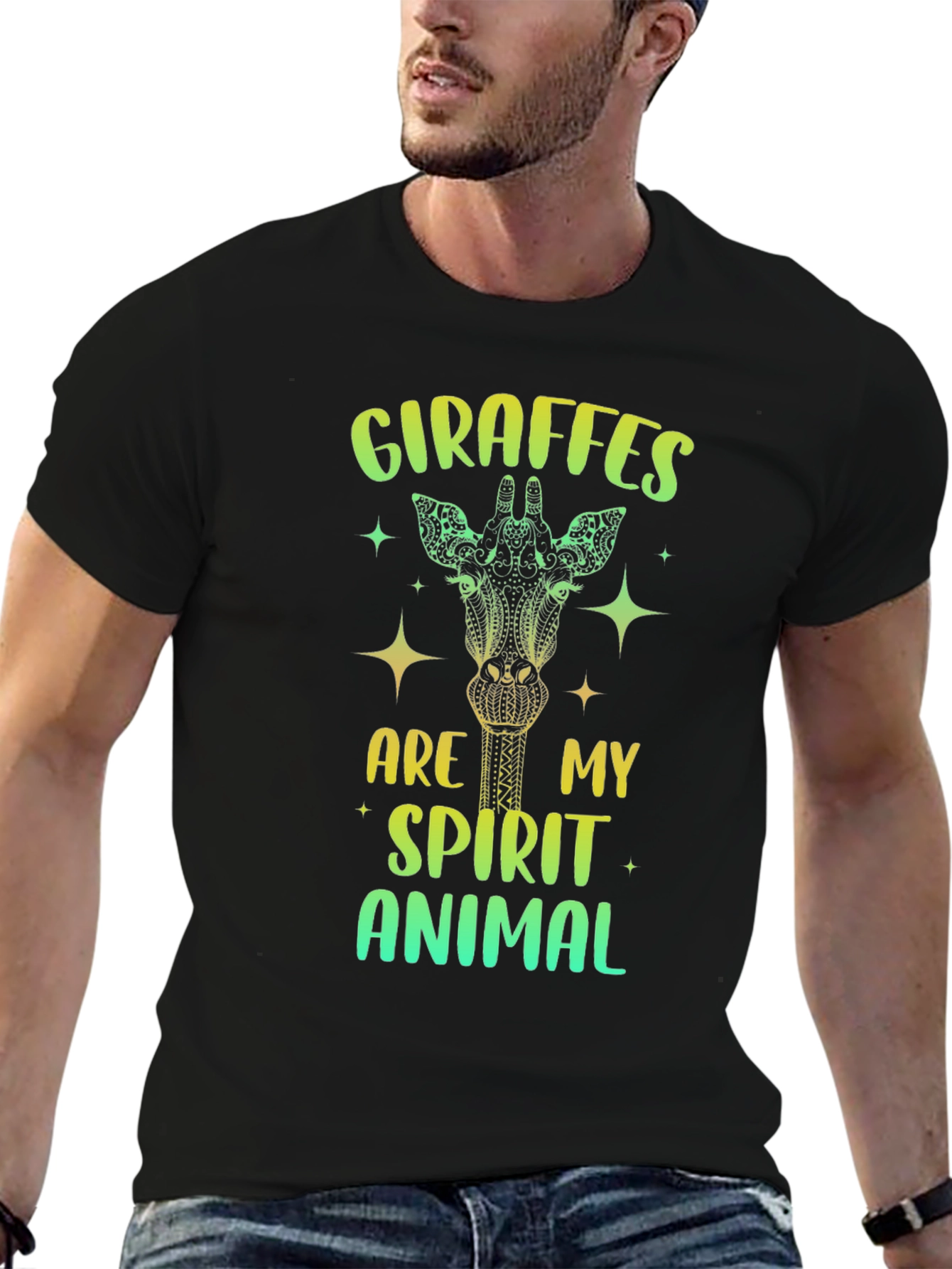 Giraffe Spirit Animal Graphic Tee