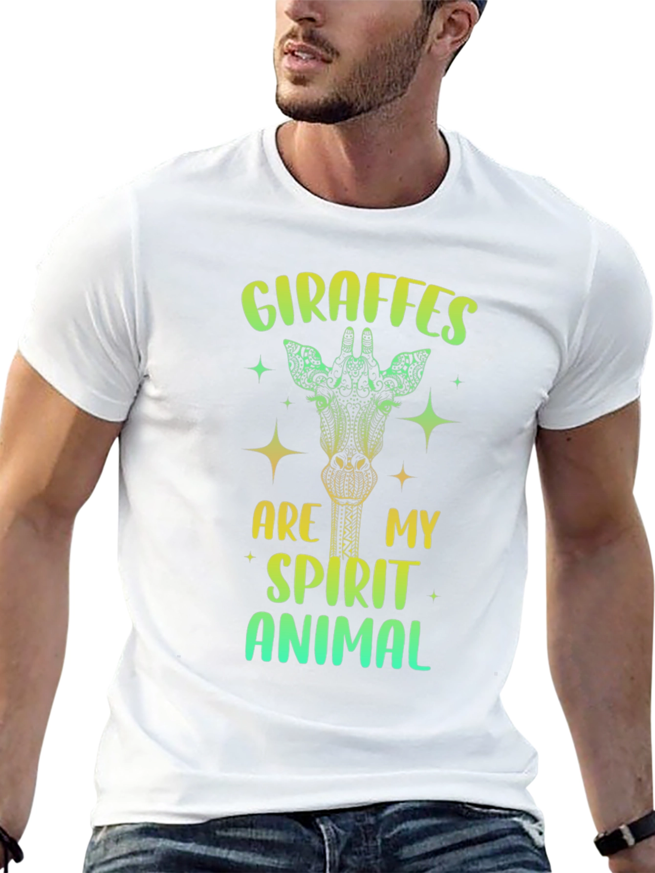 Giraffe Spirit Animal Graphic Tee