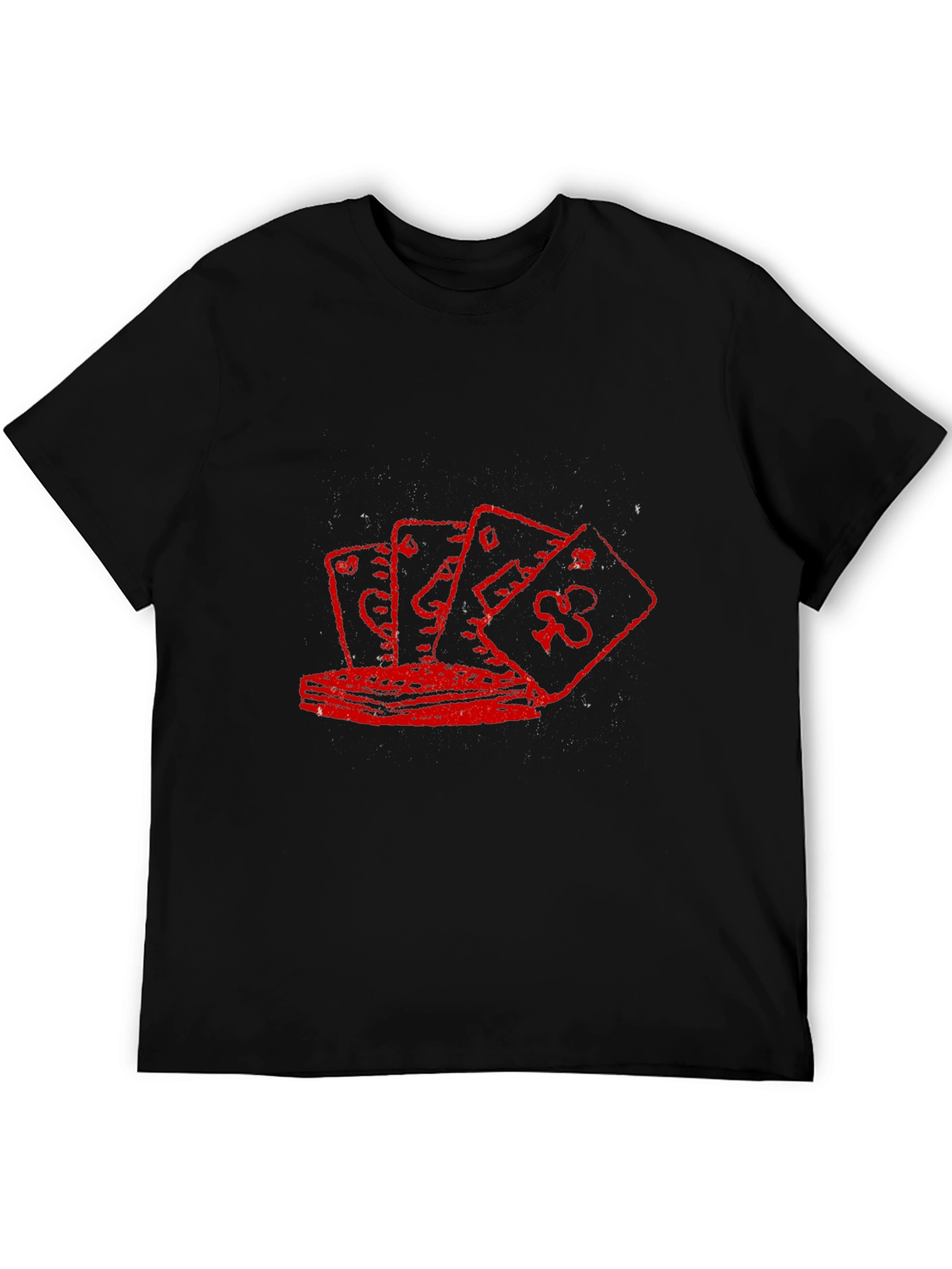 Playing Card Graphic Tee - Black