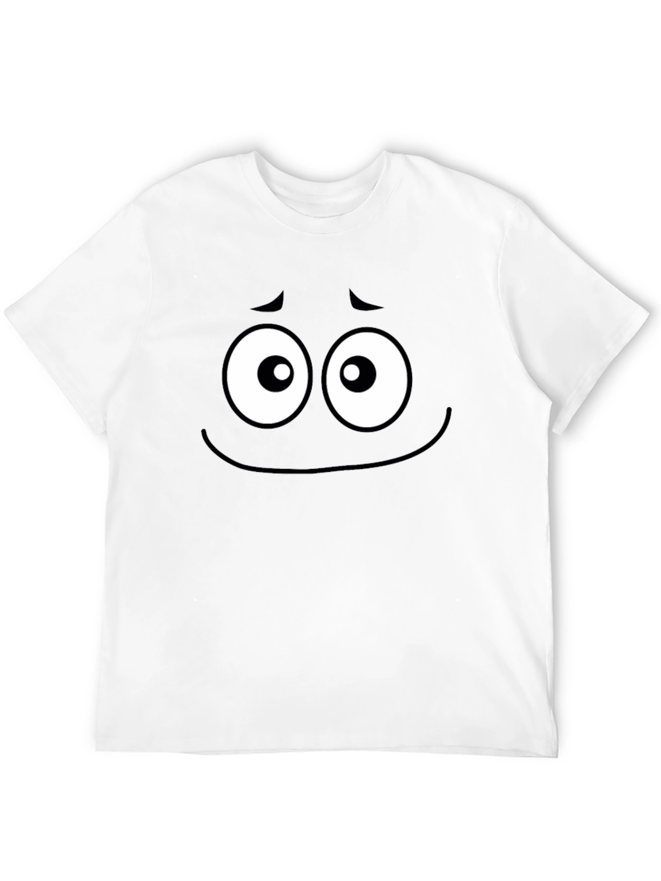 Sad Face Graphic Tee - Expressive Black T-Shirt