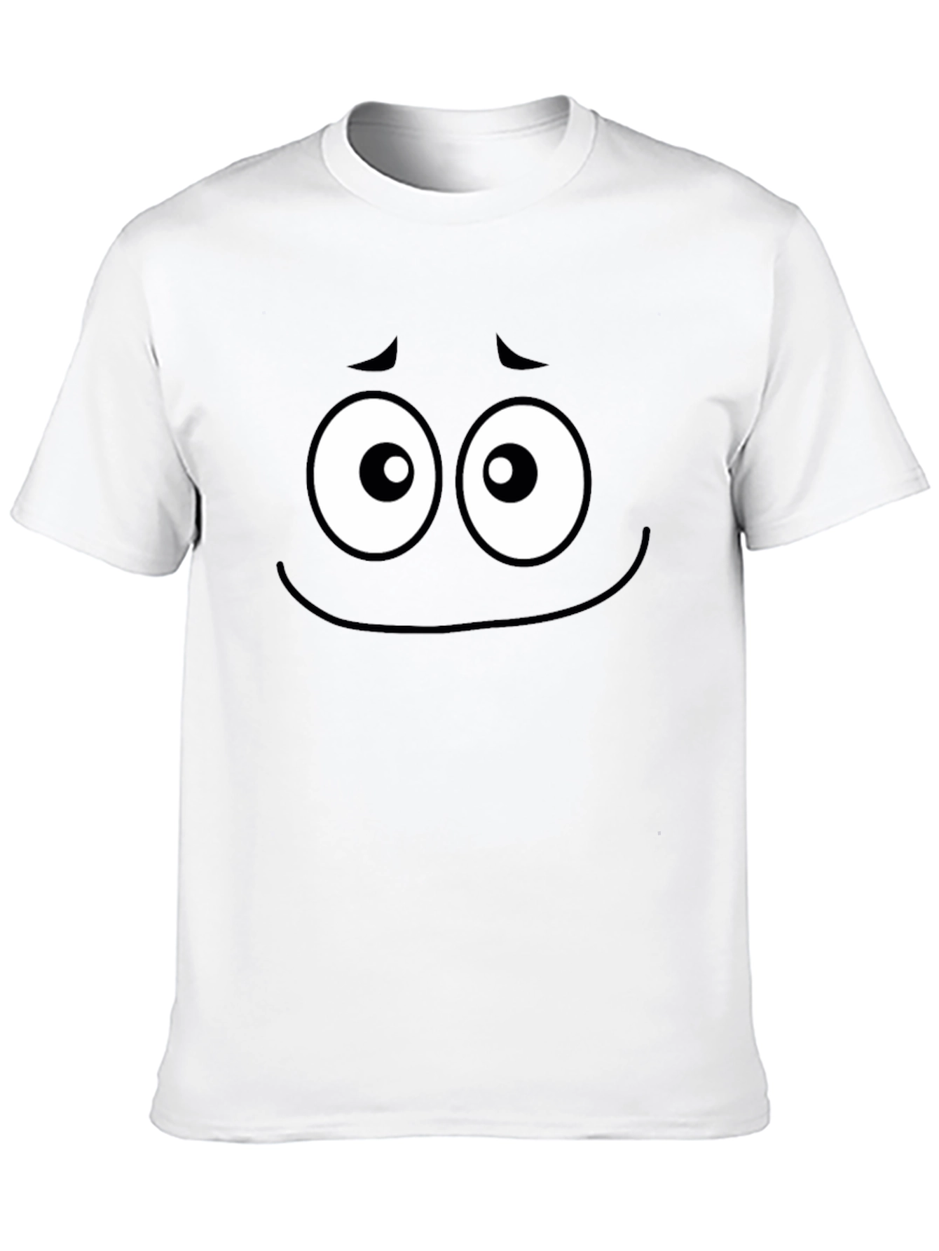 Sad Face Graphic Tee - Expressive Black T-Shirt