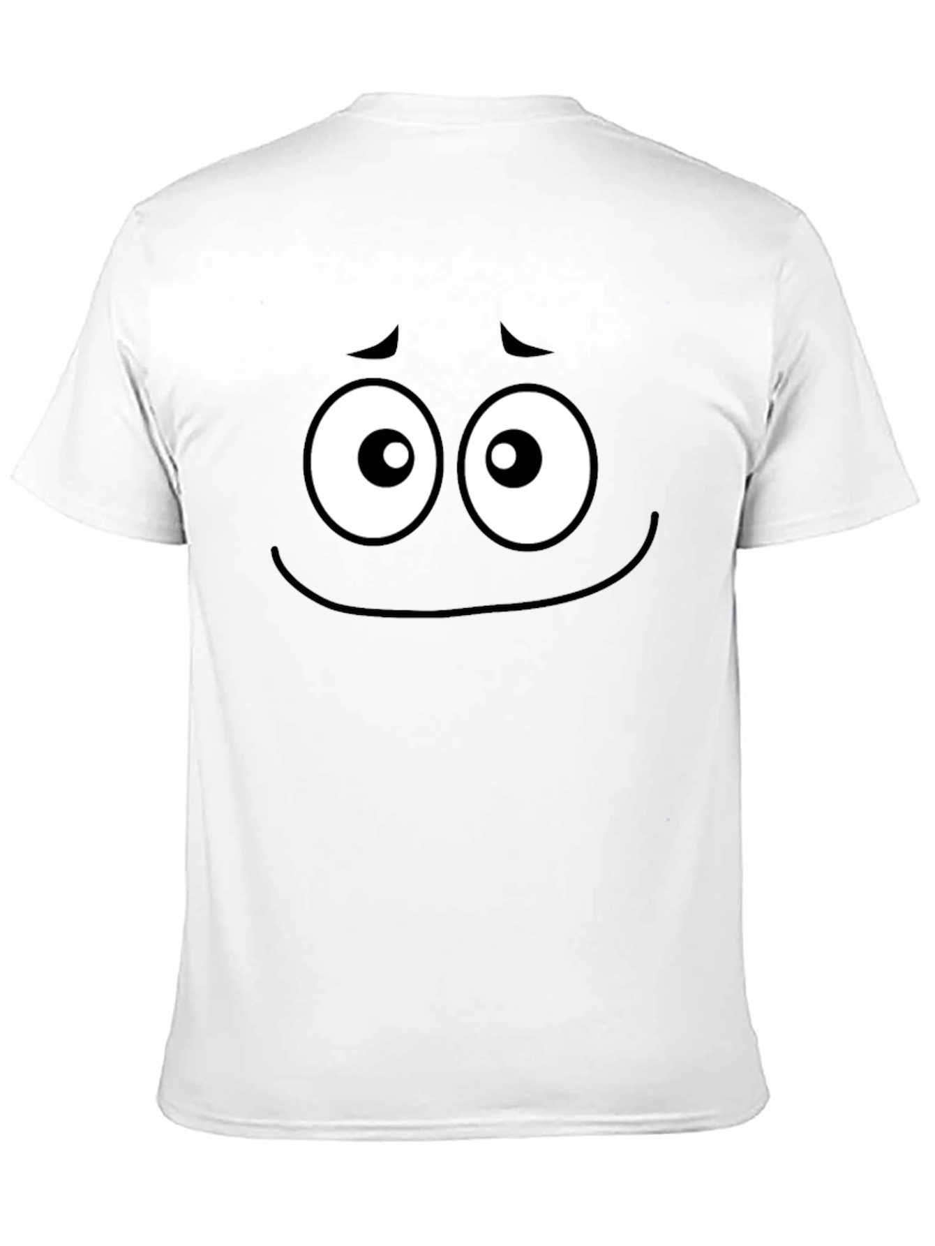 Sad Face Graphic Tee - Expressive Black T-Shirt
