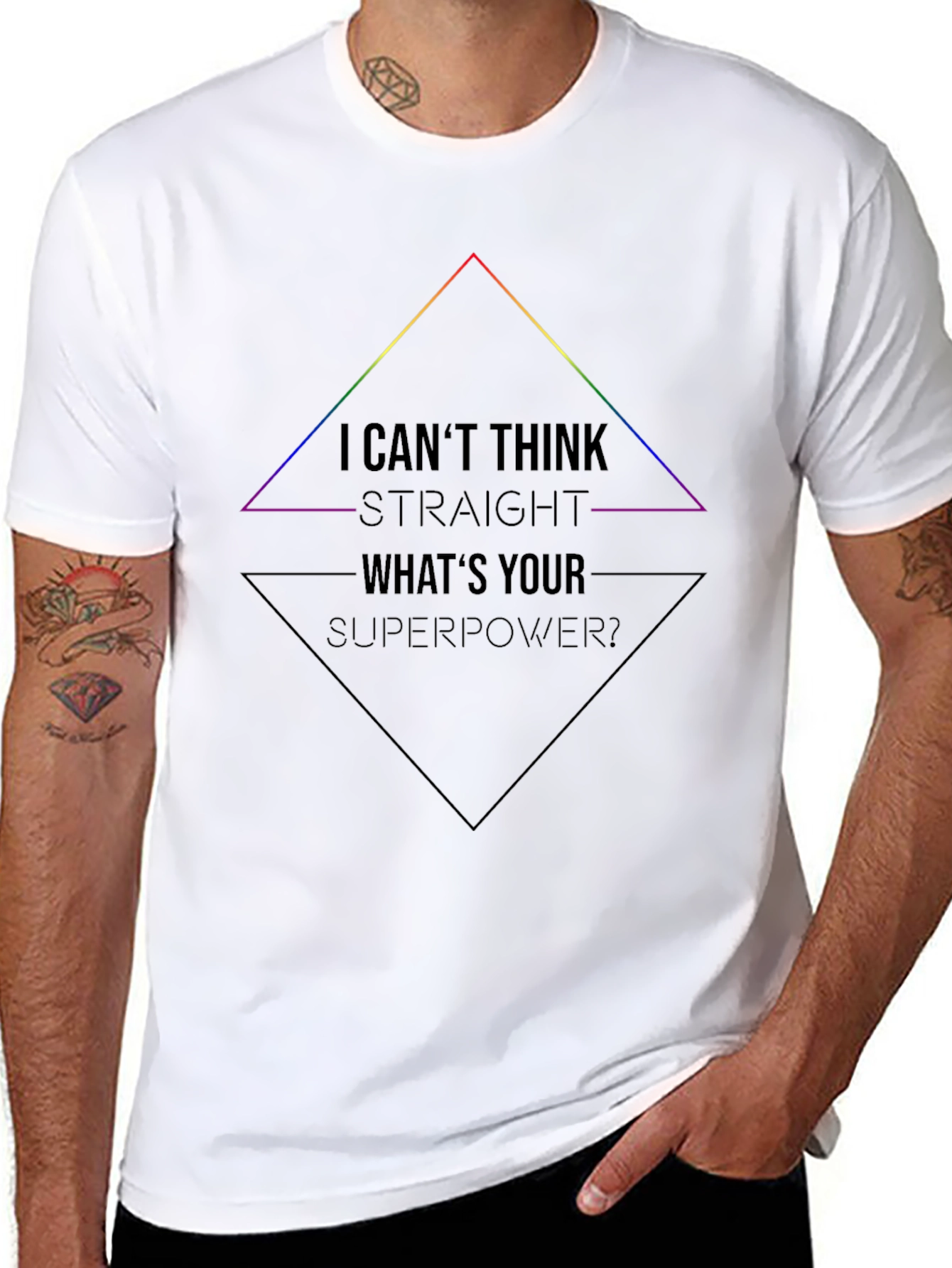 I Cant Think Straight T-Shirt - LGBTQ Pride Tee