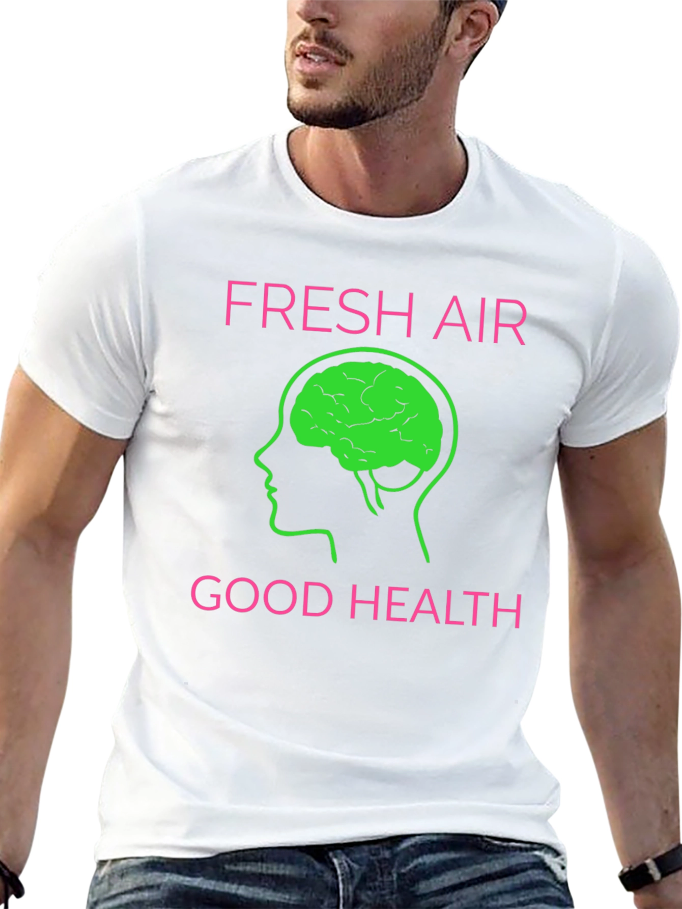 Fresh Air Good Health Graphic T-Shirt