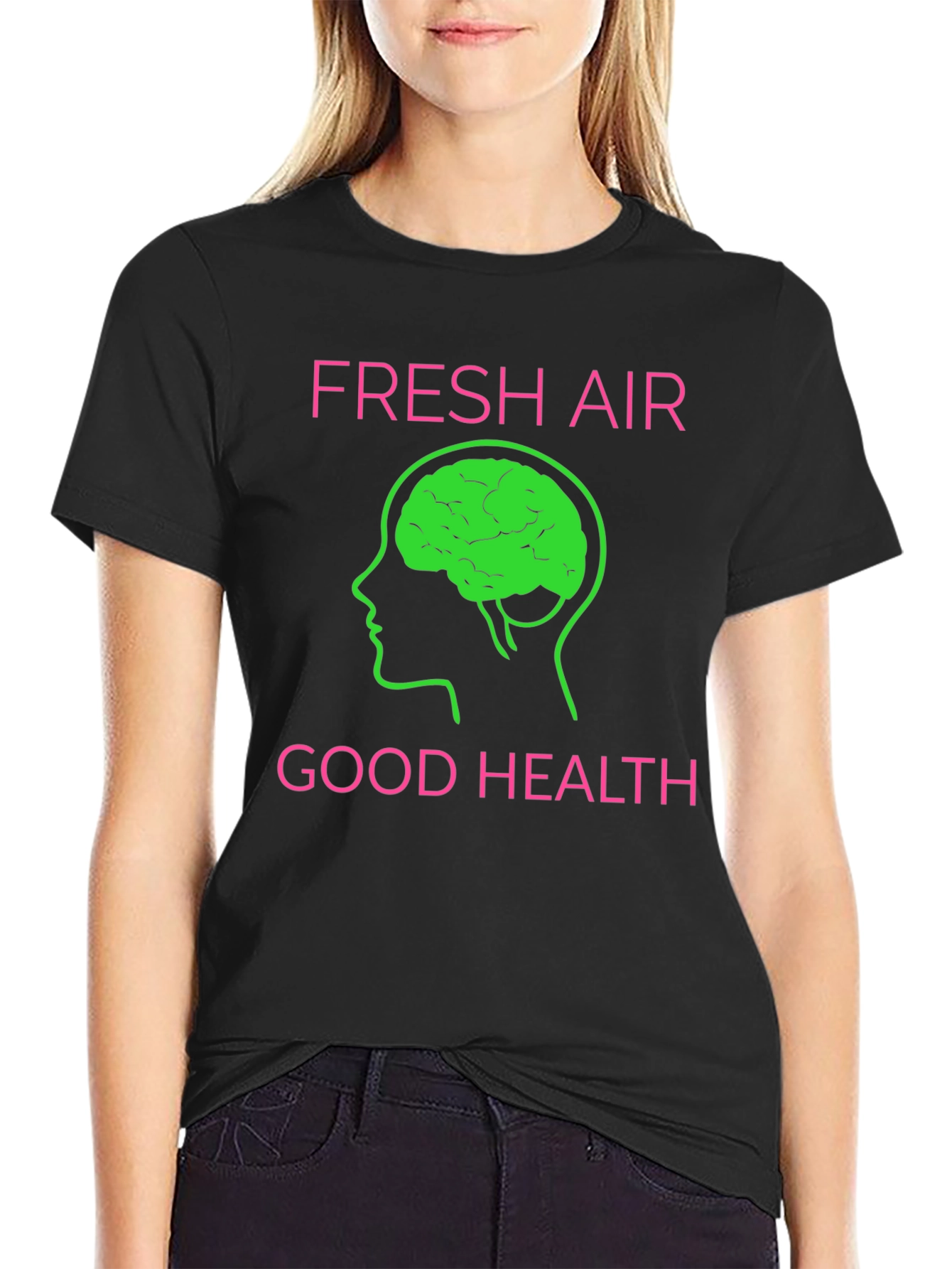 Fresh Air Good Health Graphic T-Shirt