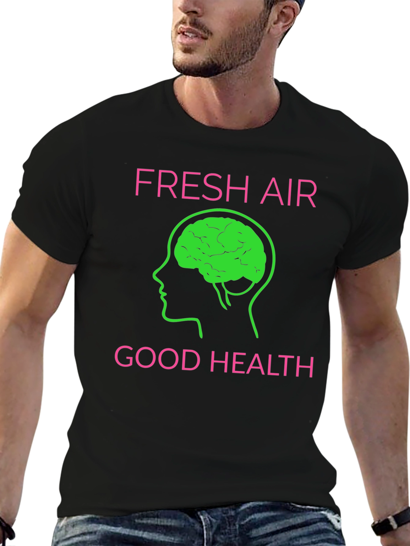 Fresh Air Good Health Graphic T-Shirt