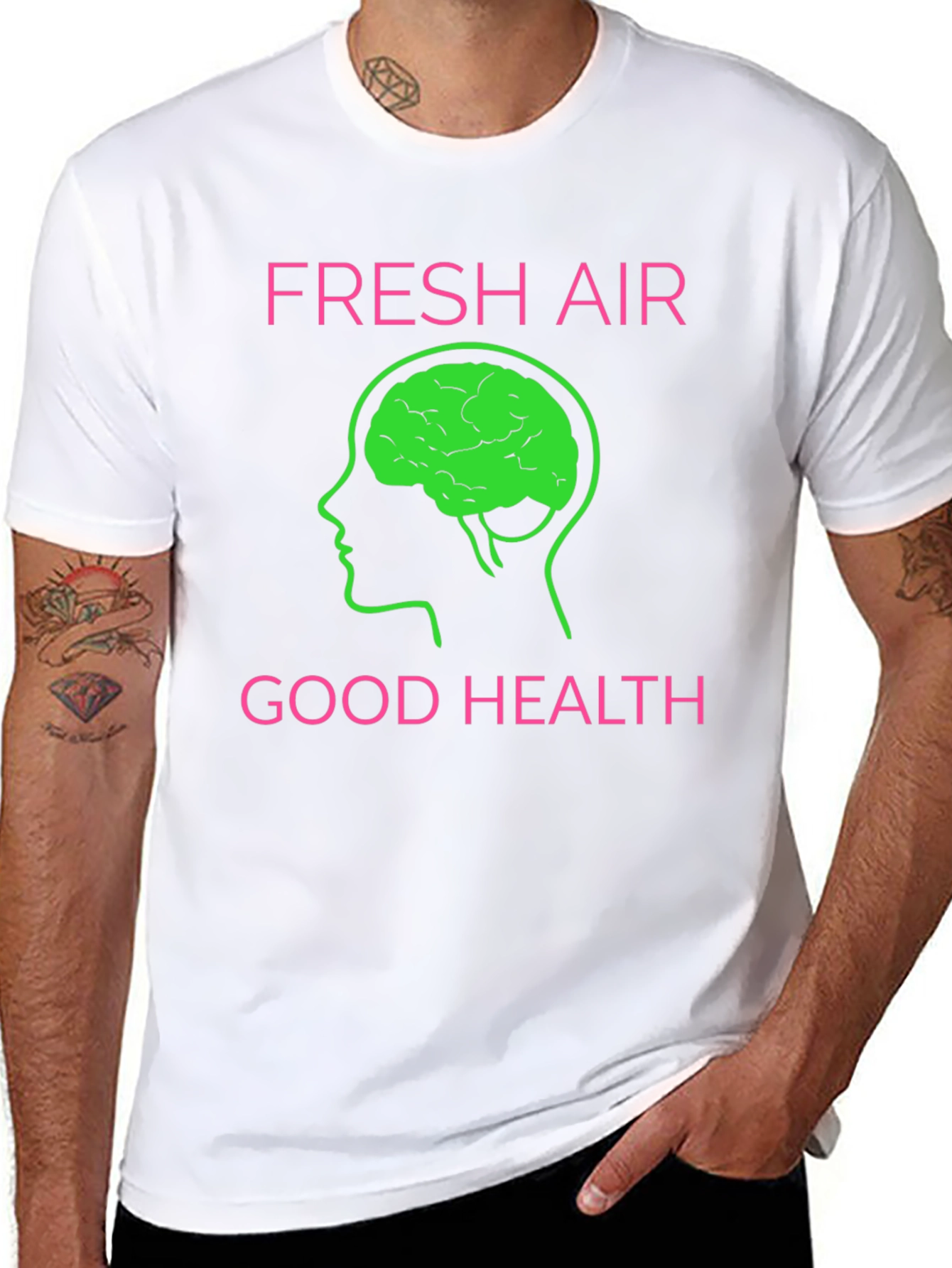 Fresh Air Good Health Graphic T-Shirt