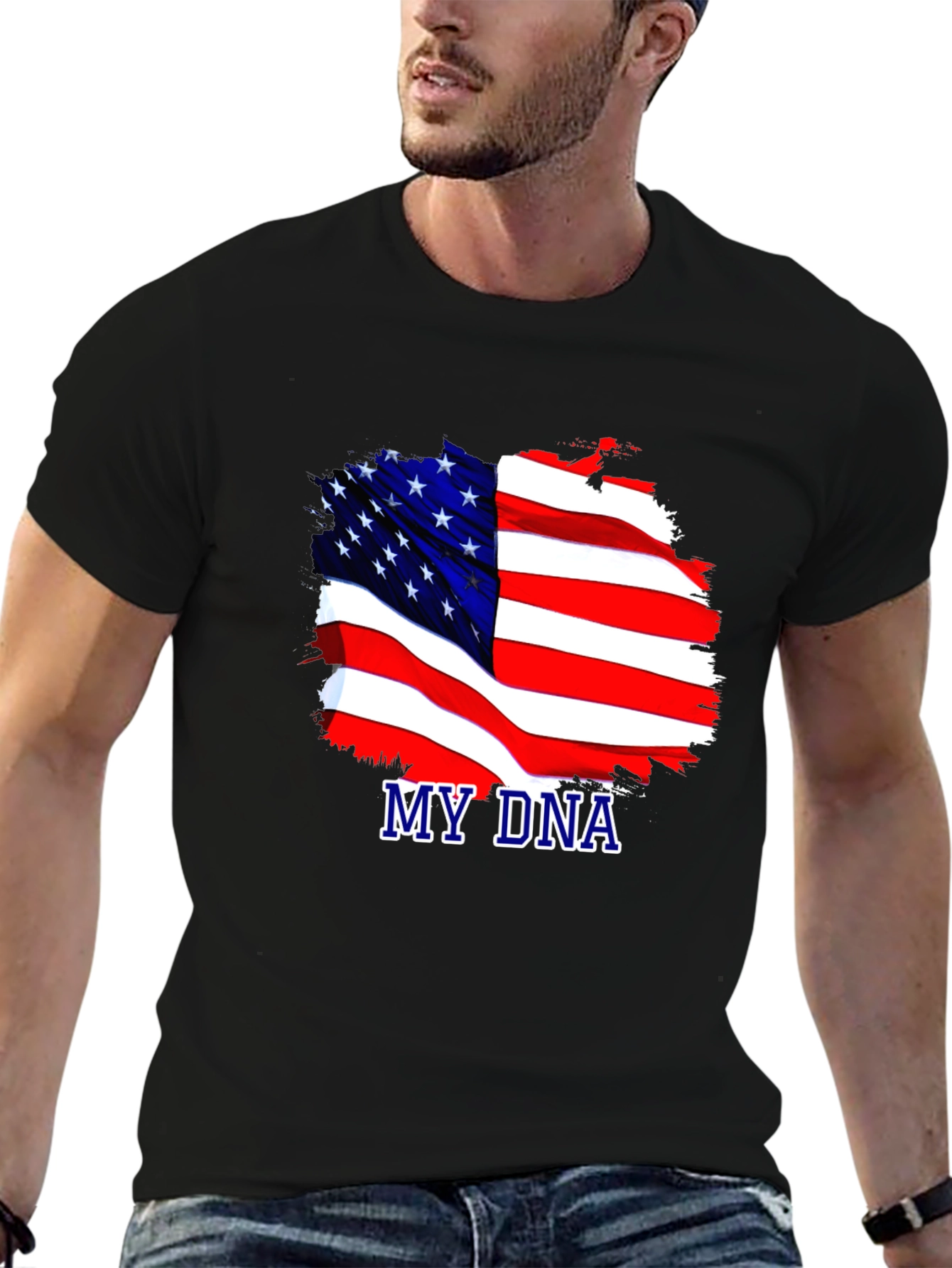 My DNA USA Flag Patriotic T-Shirt