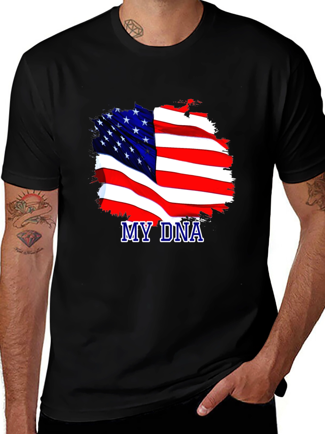 My DNA USA Flag Patriotic T-Shirt