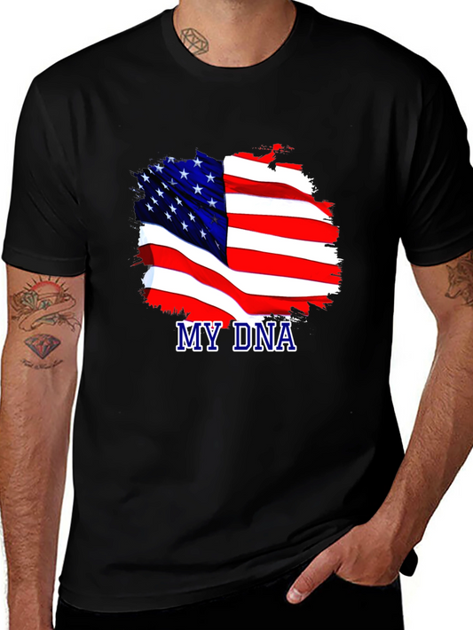 My DNA USA Flag Patriotic T-Shirt
