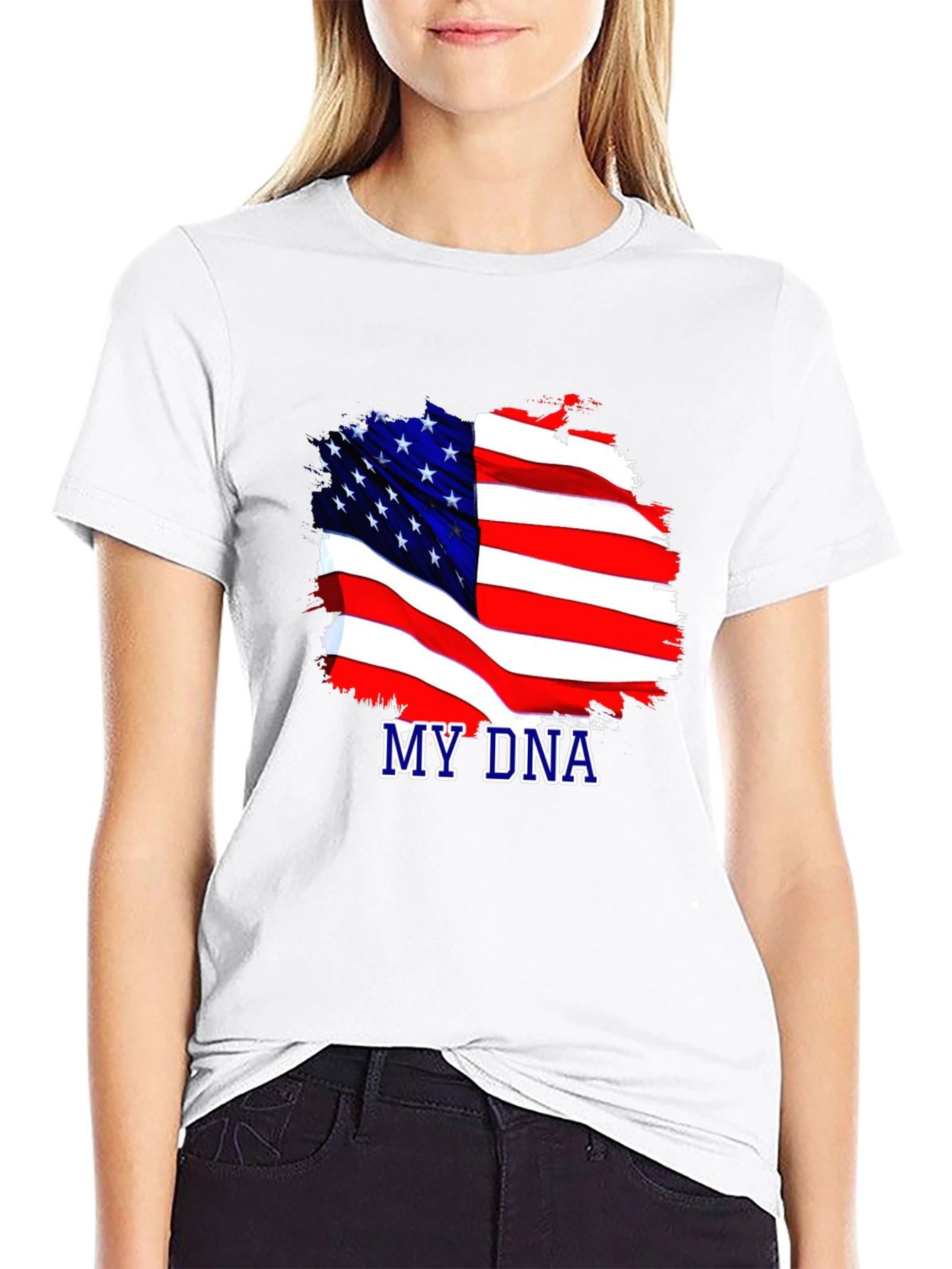 My DNA USA Flag Patriotic T-Shirt