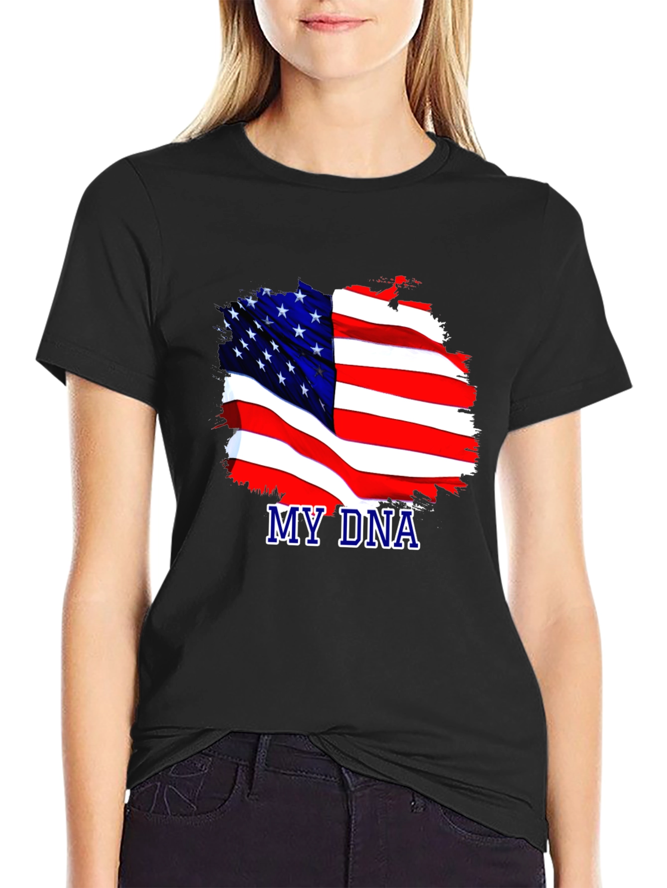 My DNA USA Flag Patriotic T-Shirt