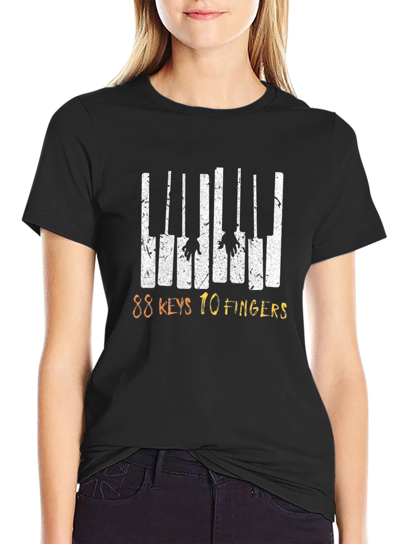 88 Keys 10 Fingers Graphic Tee