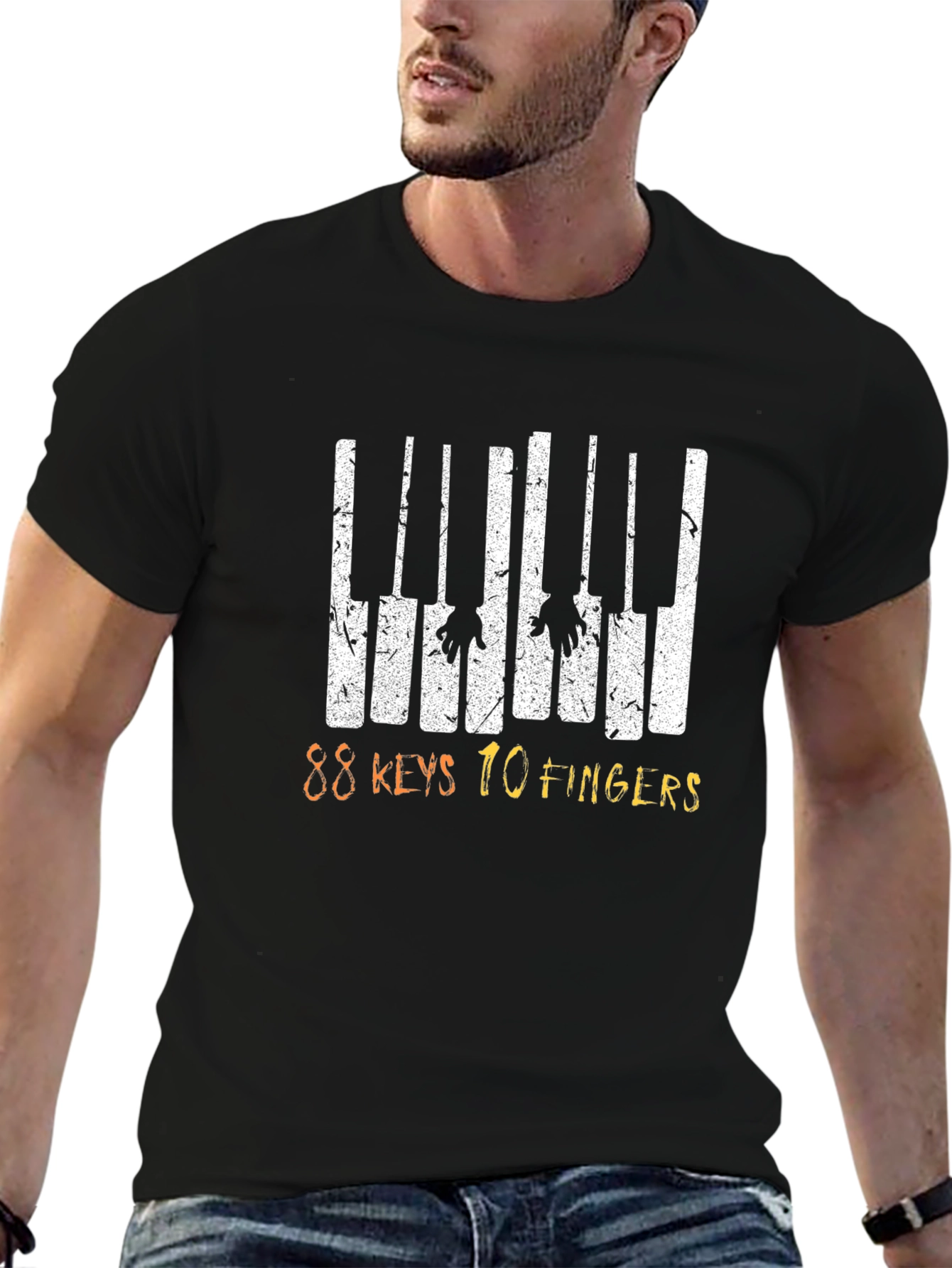 88 Keys 10 Fingers Graphic Tee