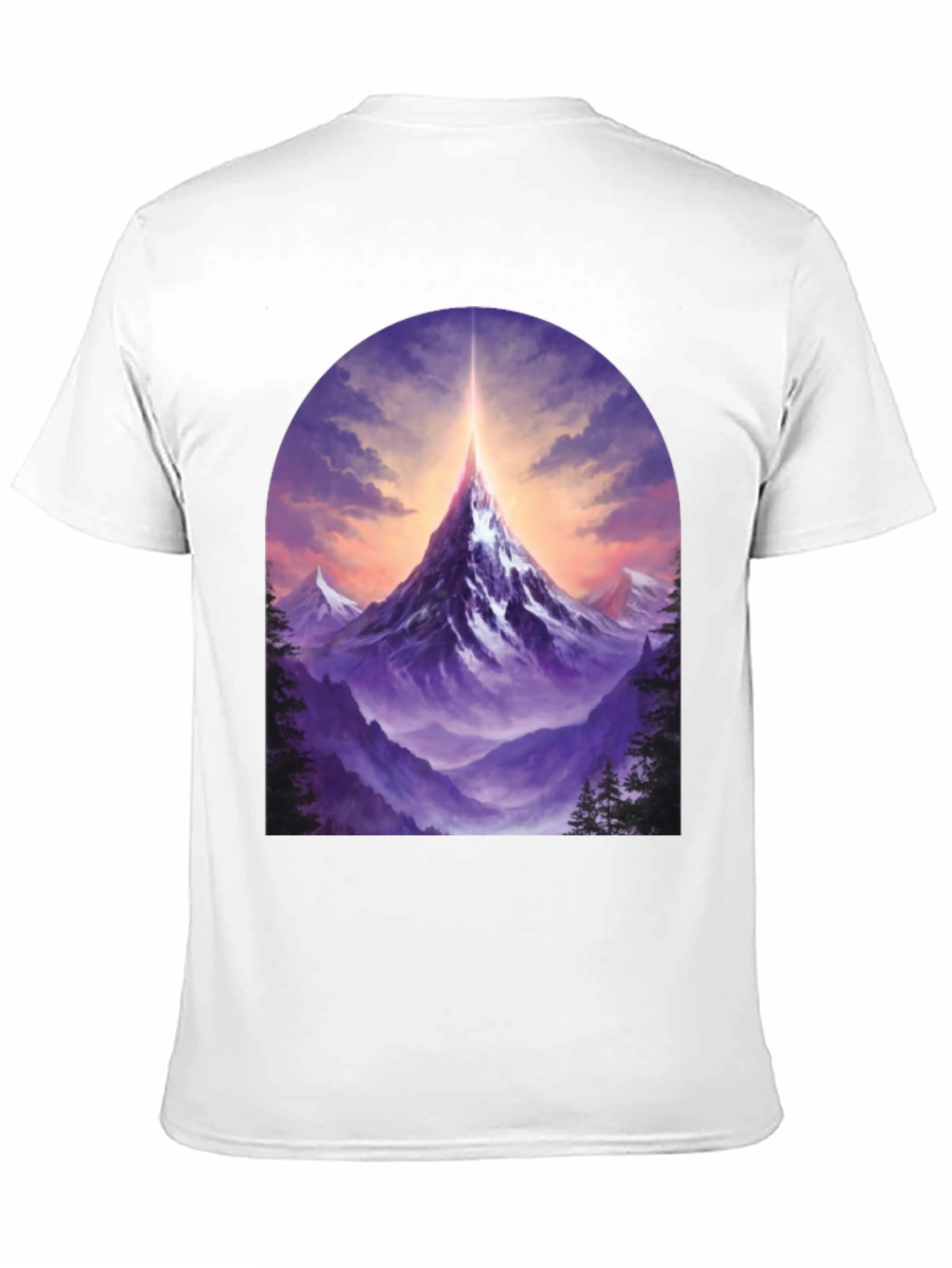 Mountain Peak Graphic Tee - Black