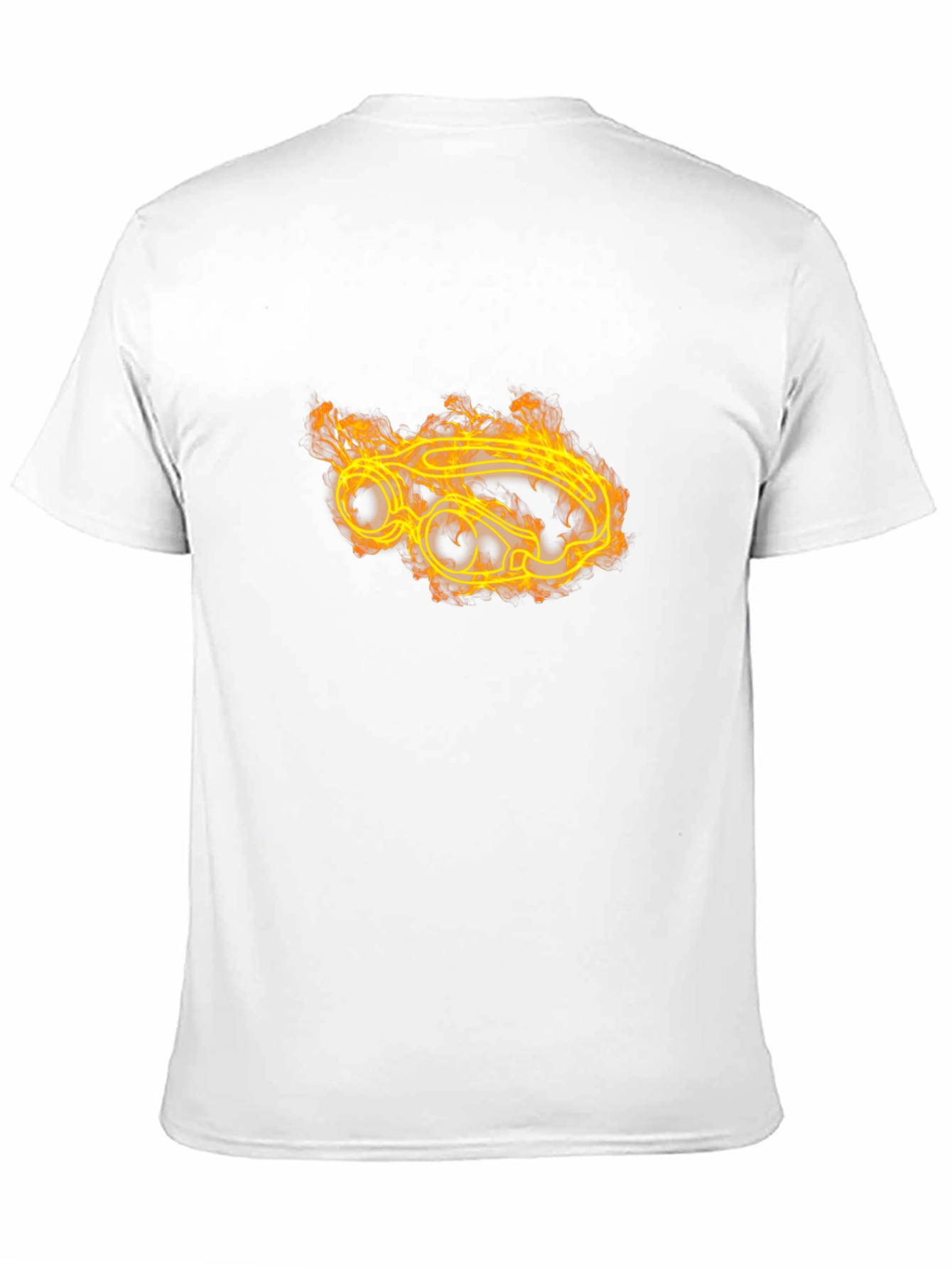Flame Car Graphic Tee - Bold Black T-Shirt