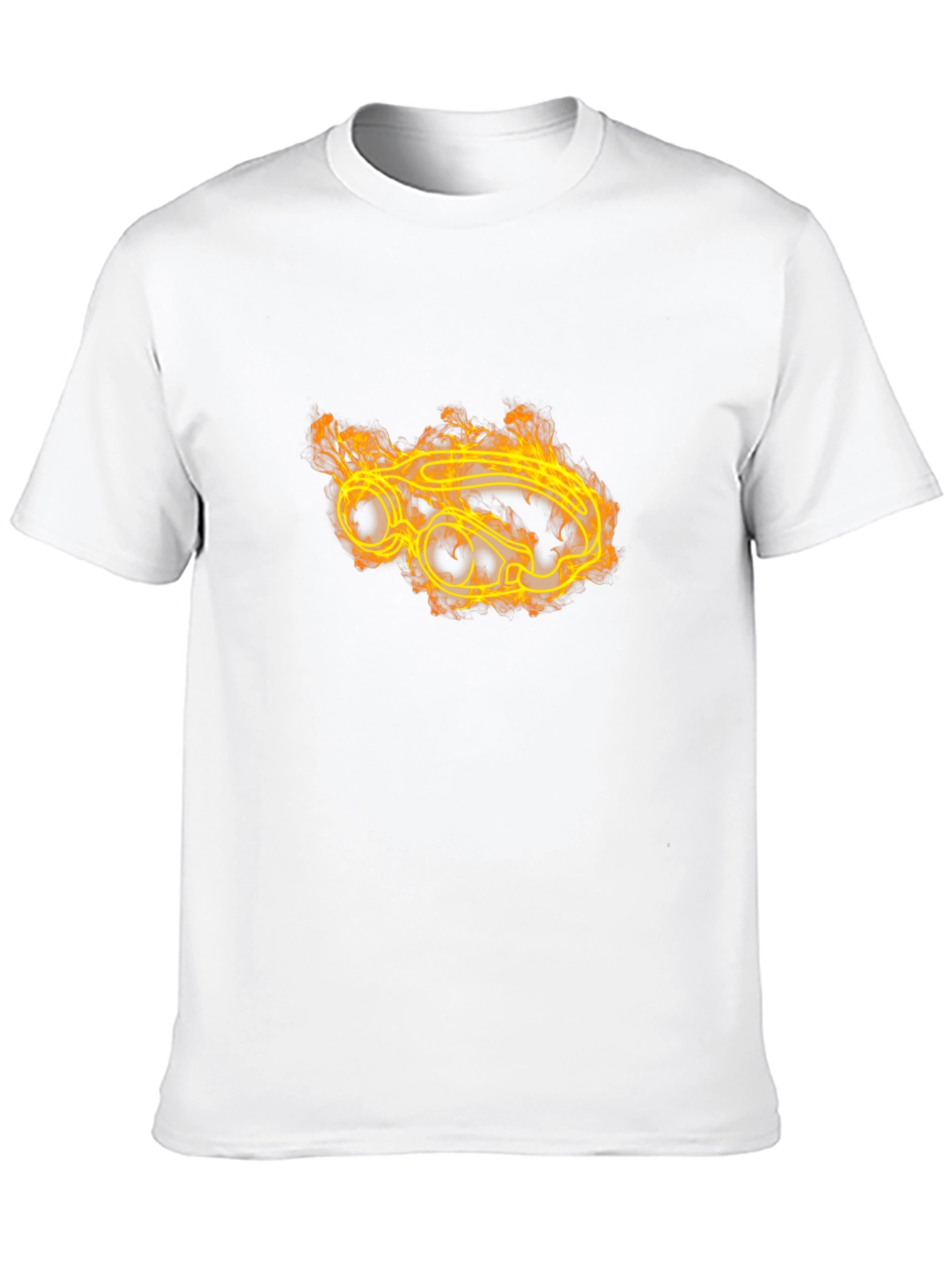 Flame Car Graphic Tee - Bold Black T-Shirt