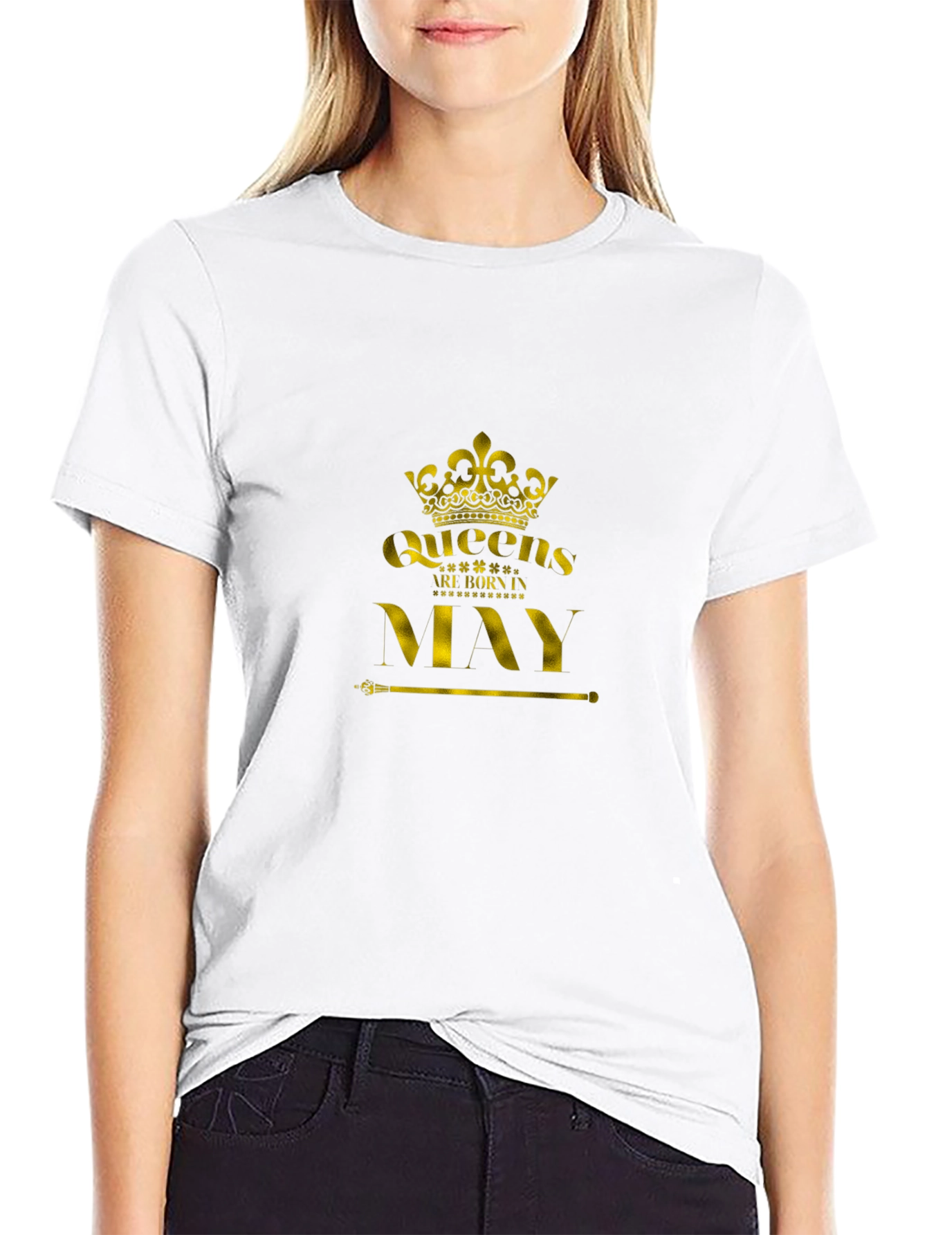 Queens Are Born in May T-Shirt
