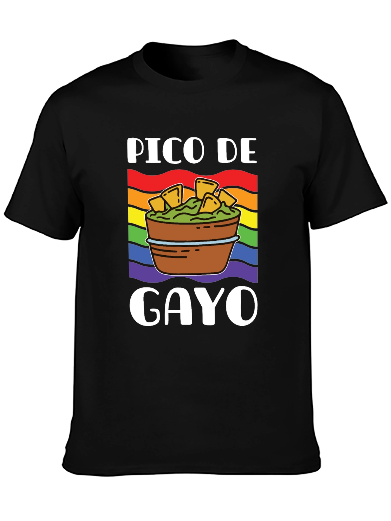 Pico De Gayo Pride T-Shirt - LGBTQ+ Rainbow Apparel