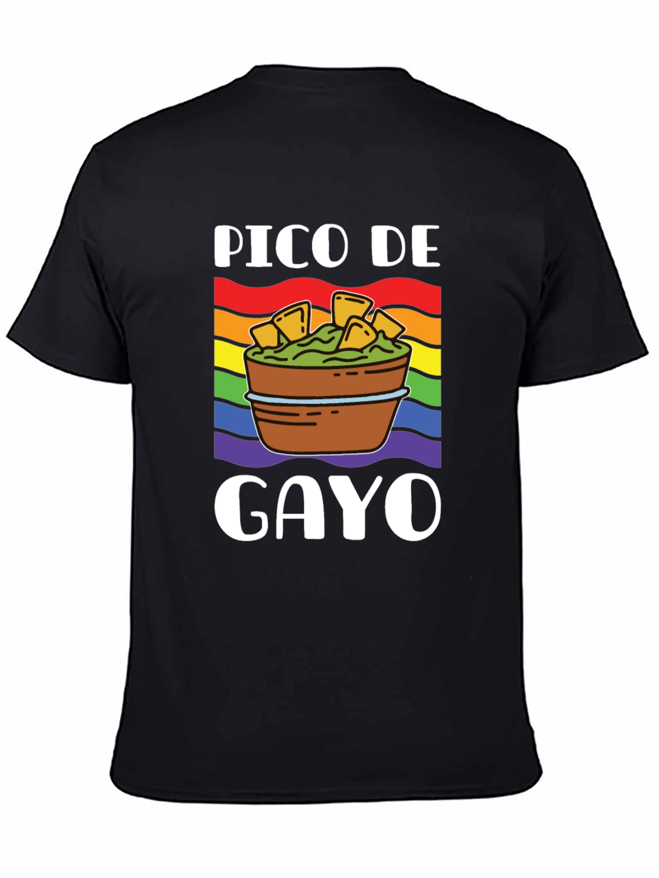 Pico De Gayo Pride T-Shirt - LGBTQ+ Rainbow Apparel