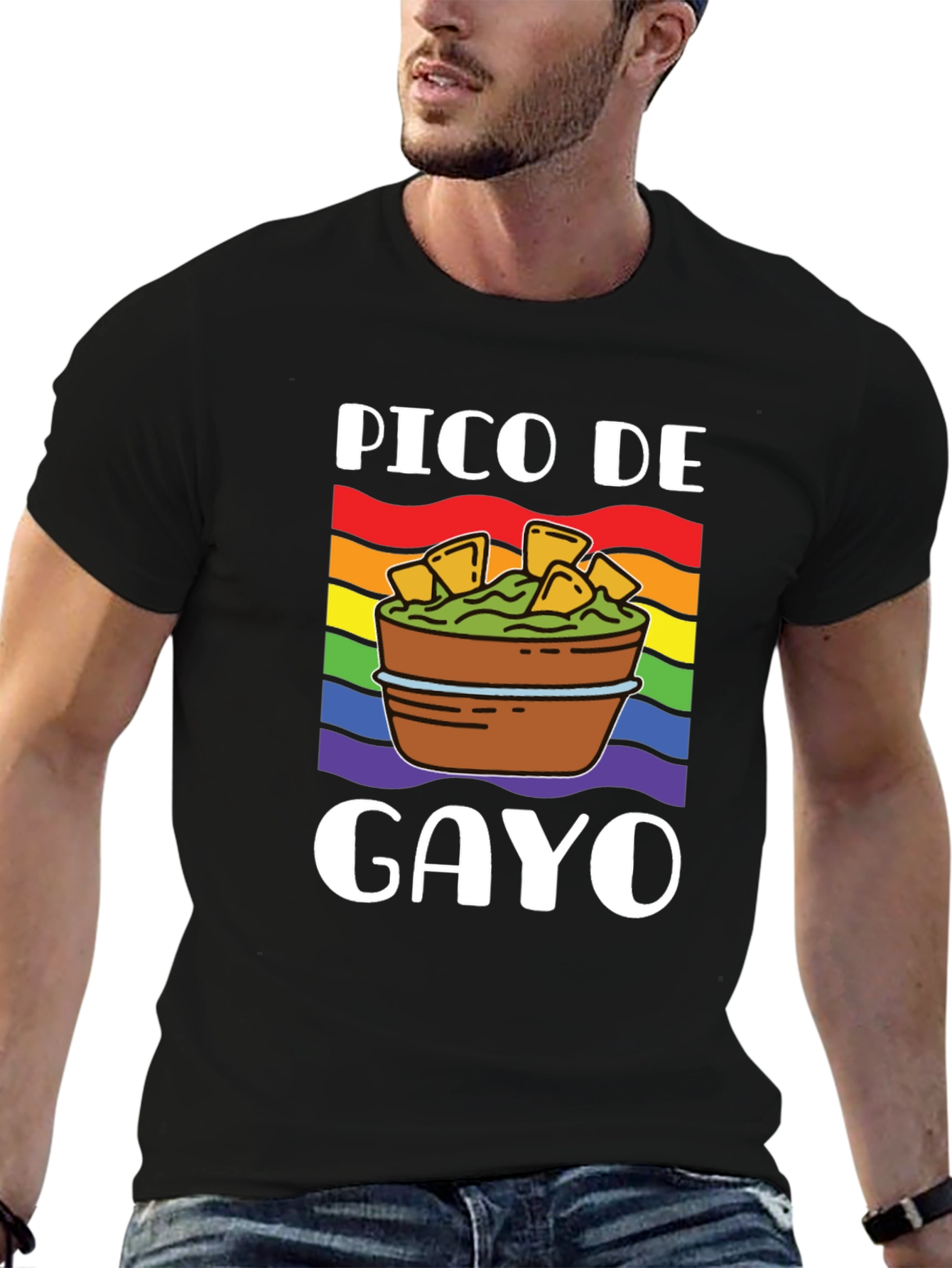 Pico De Gayo Pride T-Shirt - LGBTQ+ Rainbow Apparel