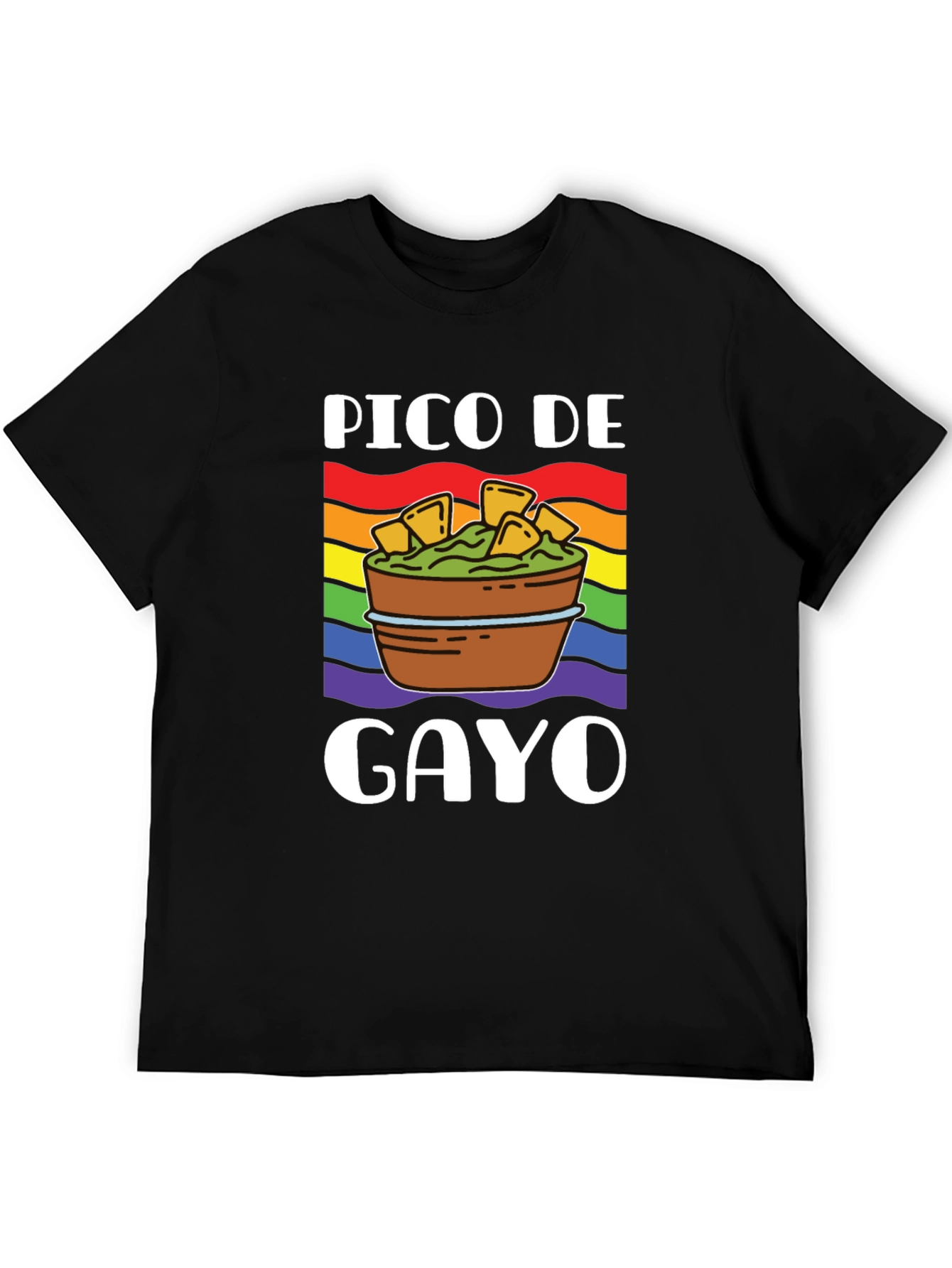 Pico De Gayo Pride T-Shirt - LGBTQ+ Rainbow Apparel