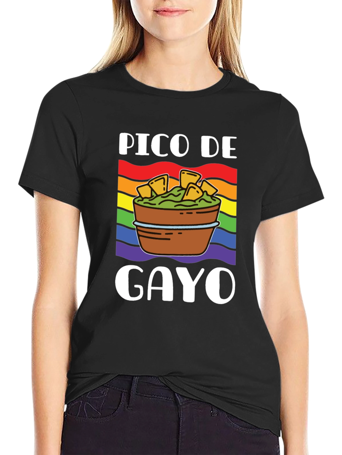 Pico De Gayo Pride T-Shirt - LGBTQ+ Rainbow Apparel