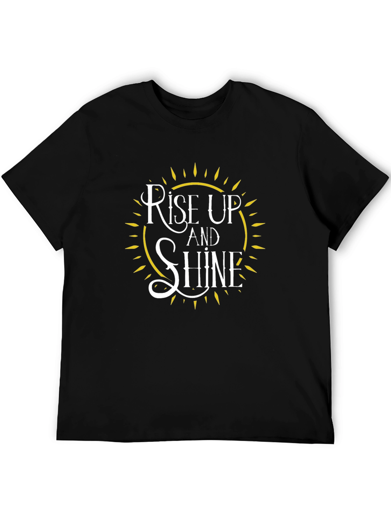 Rise Up and Shine Black Graphic Tee