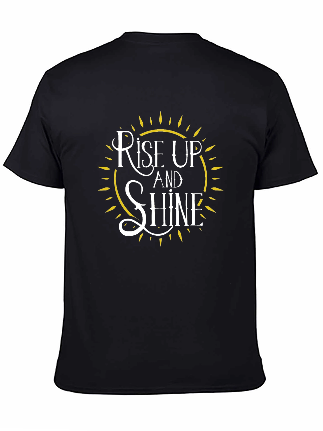 Rise Up and Shine Black Graphic Tee