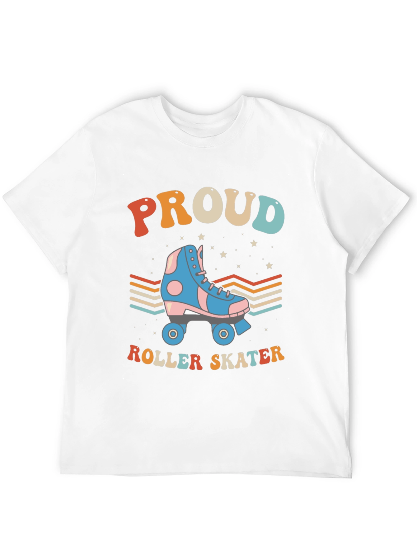 Proud Roller Skater Graphic Tee Retro Style T-Shirt