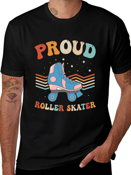 Proud Roller Skater Graphic Tee Retro Style T-Shirt
